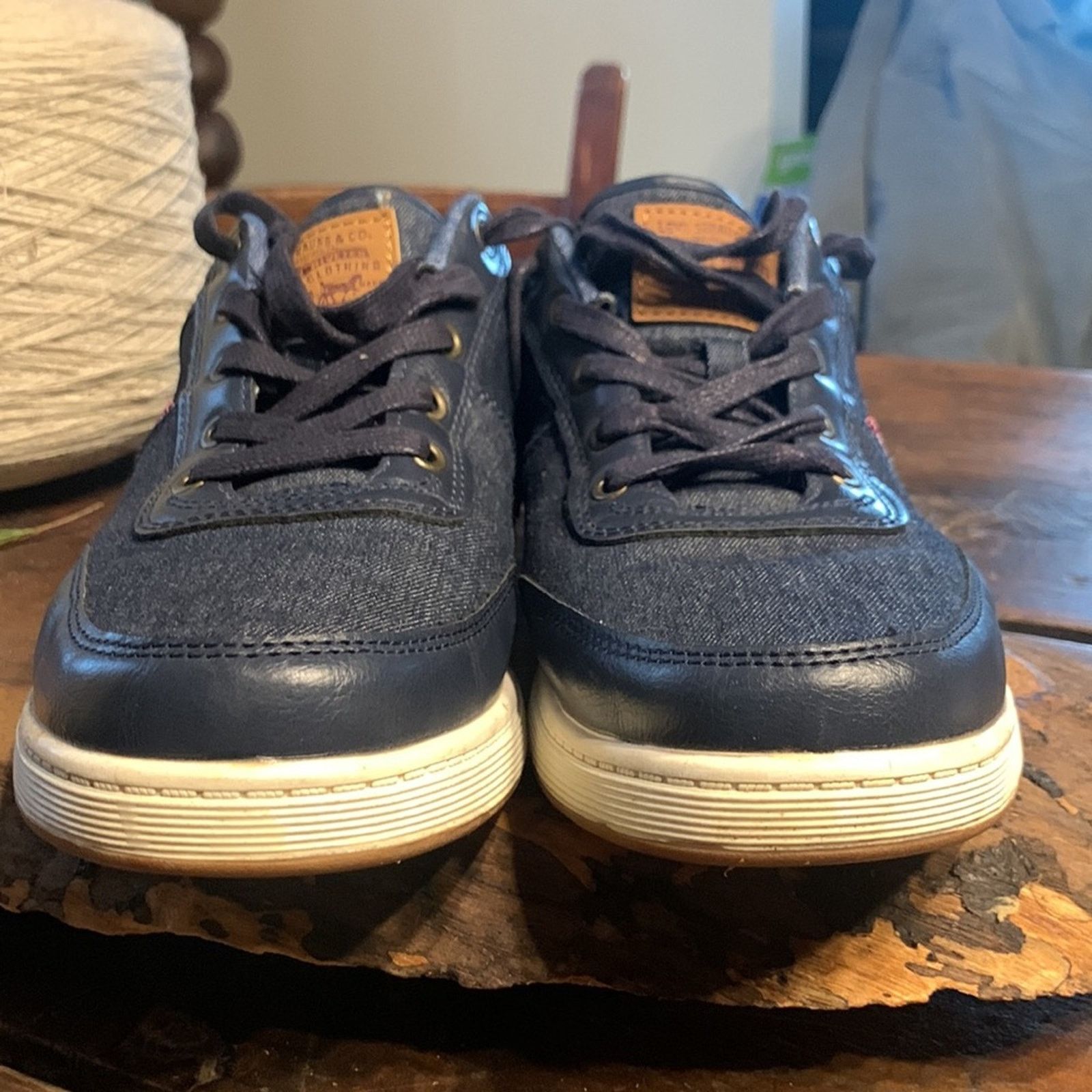 Levi's Levis denim jeans sneakers athletic athleisure shoes Size US 9.5 / EU 42-43 - 9 Thumbnail