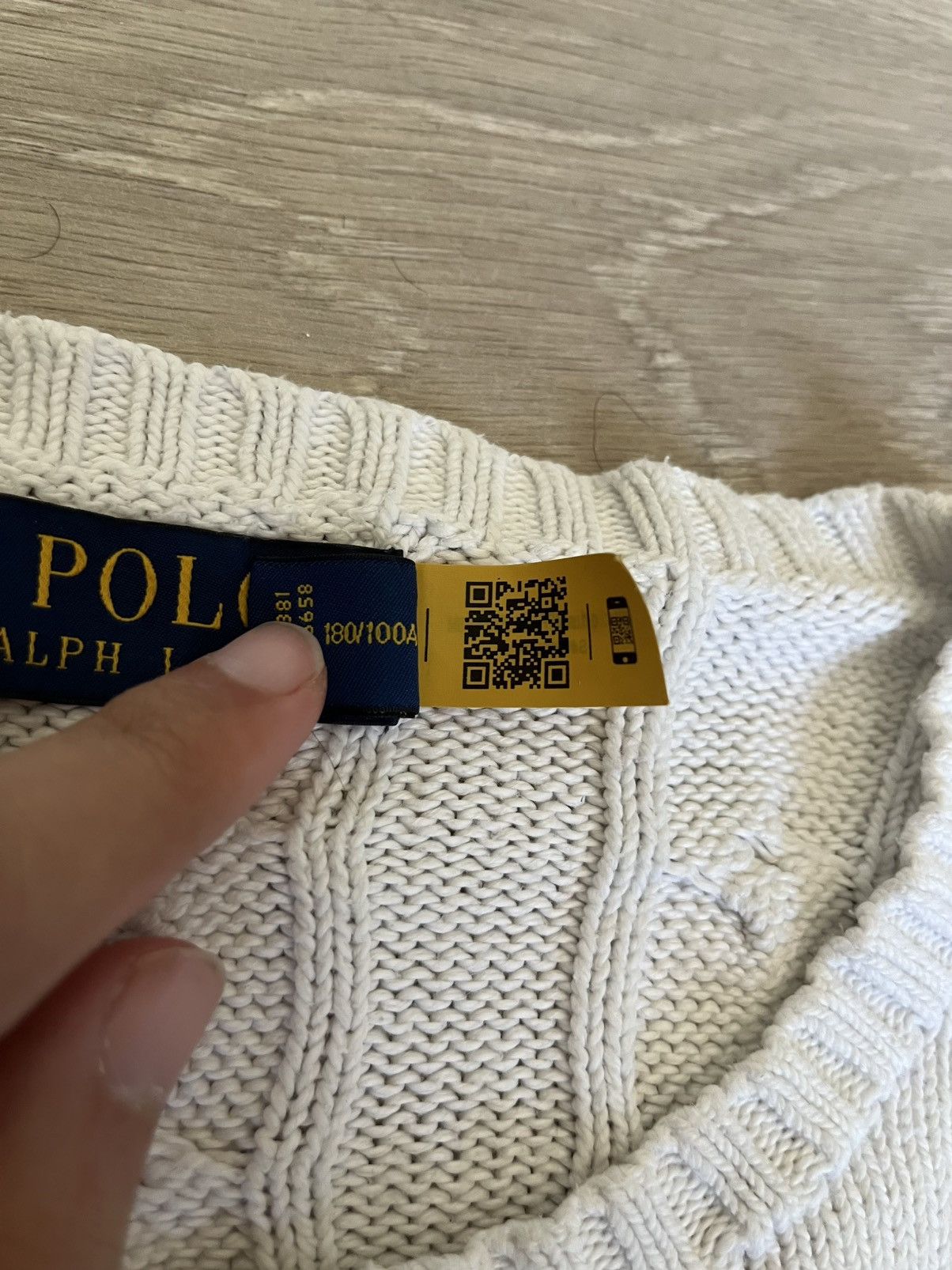 Ralph Lauren Klassischer weißer Cable Knit Sweater– Größe L – Top Zustand Size US L / EU 52-54 / 3 - 4 Thumbnail