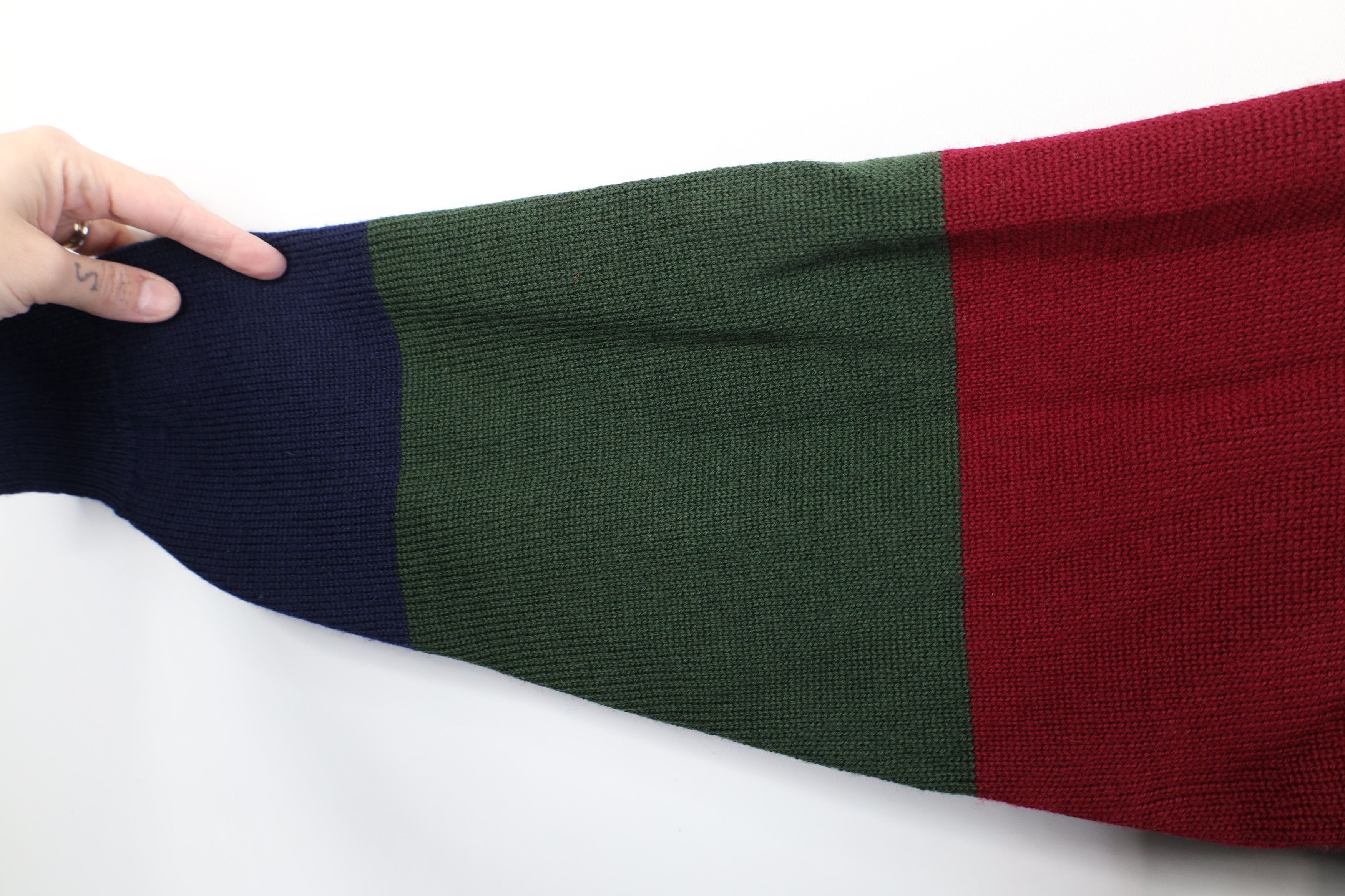 Vintage Vintage 90s Streetwear Wool Cable Knit Crewneck Sweater Size US M / EU 48-50 / 2 - 5 Thumbnail