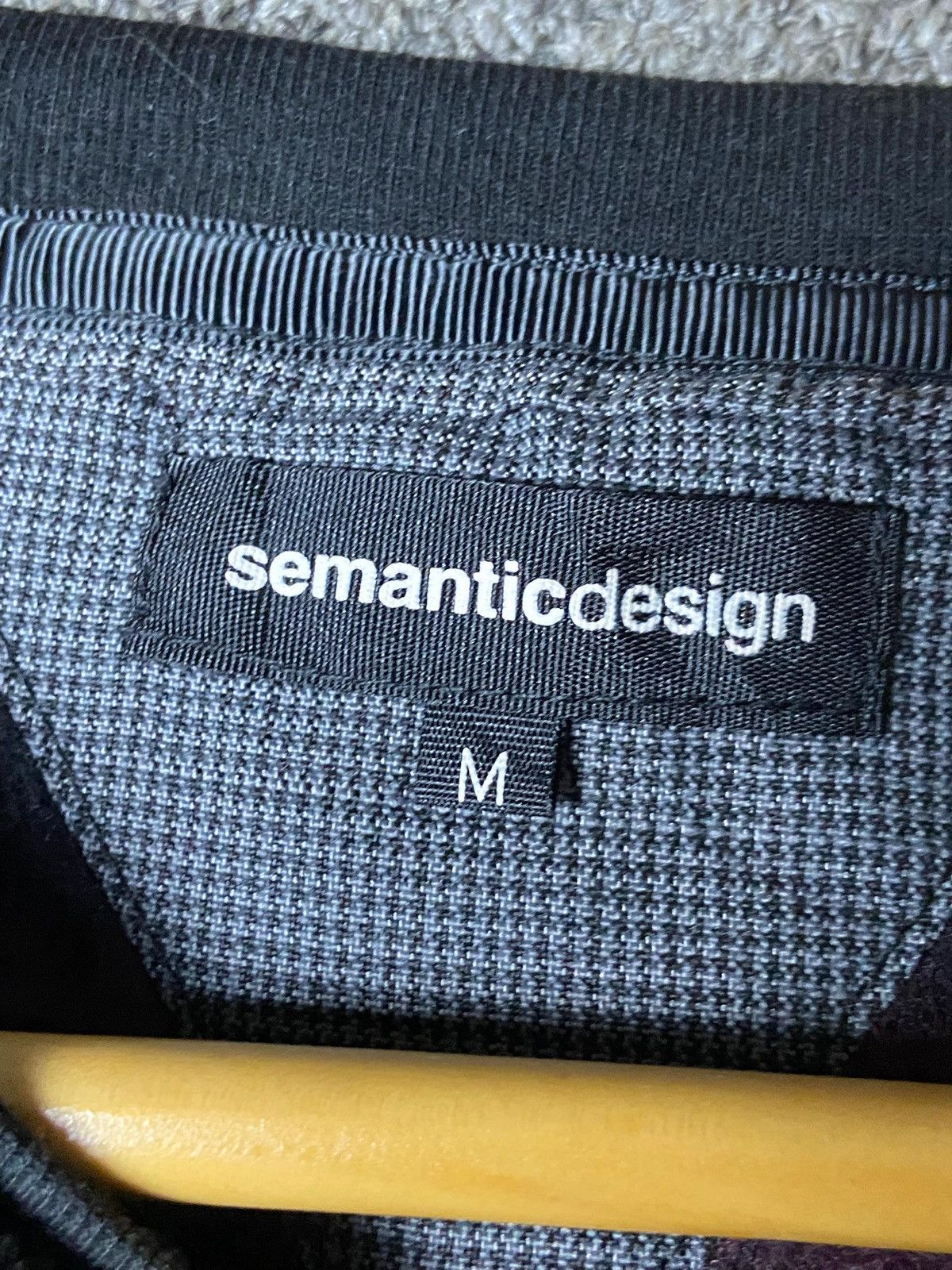 semanticdesign Semantic Design V Neck Knitted Long Sleeve Shirt (166) Size US M / EU 48-50 / 2 - 6 Thumbnail