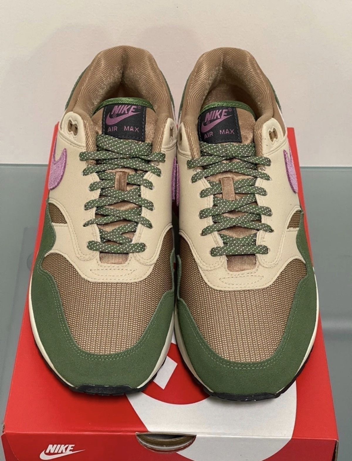 Nike Nike Air Max 1 Treeline Light Bordeax Dark Driftwood Sz 12 Size US 12 / EU 45 - 5 Thumbnail