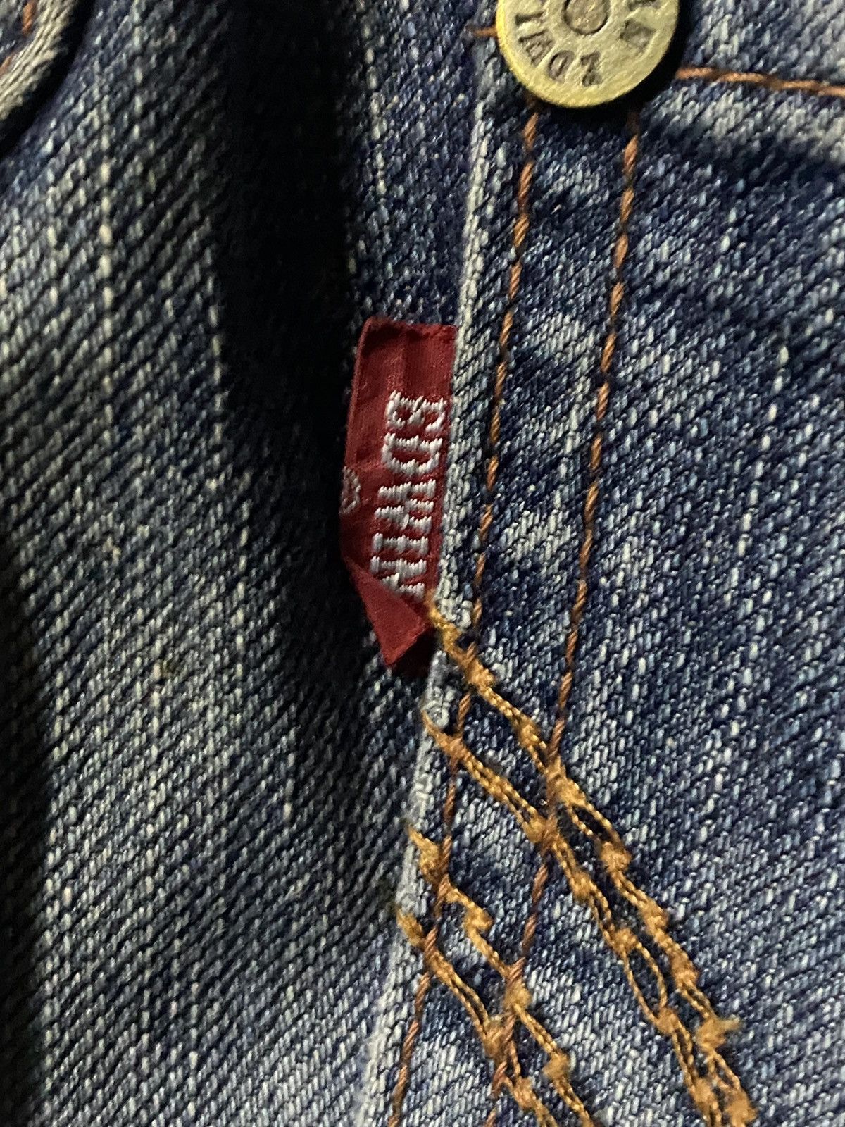 Junya Watanabe Edwin Blue Trip Thunder Faded Ripped Loose Jeans Size US 30 / EU 46 - 16 Thumbnail