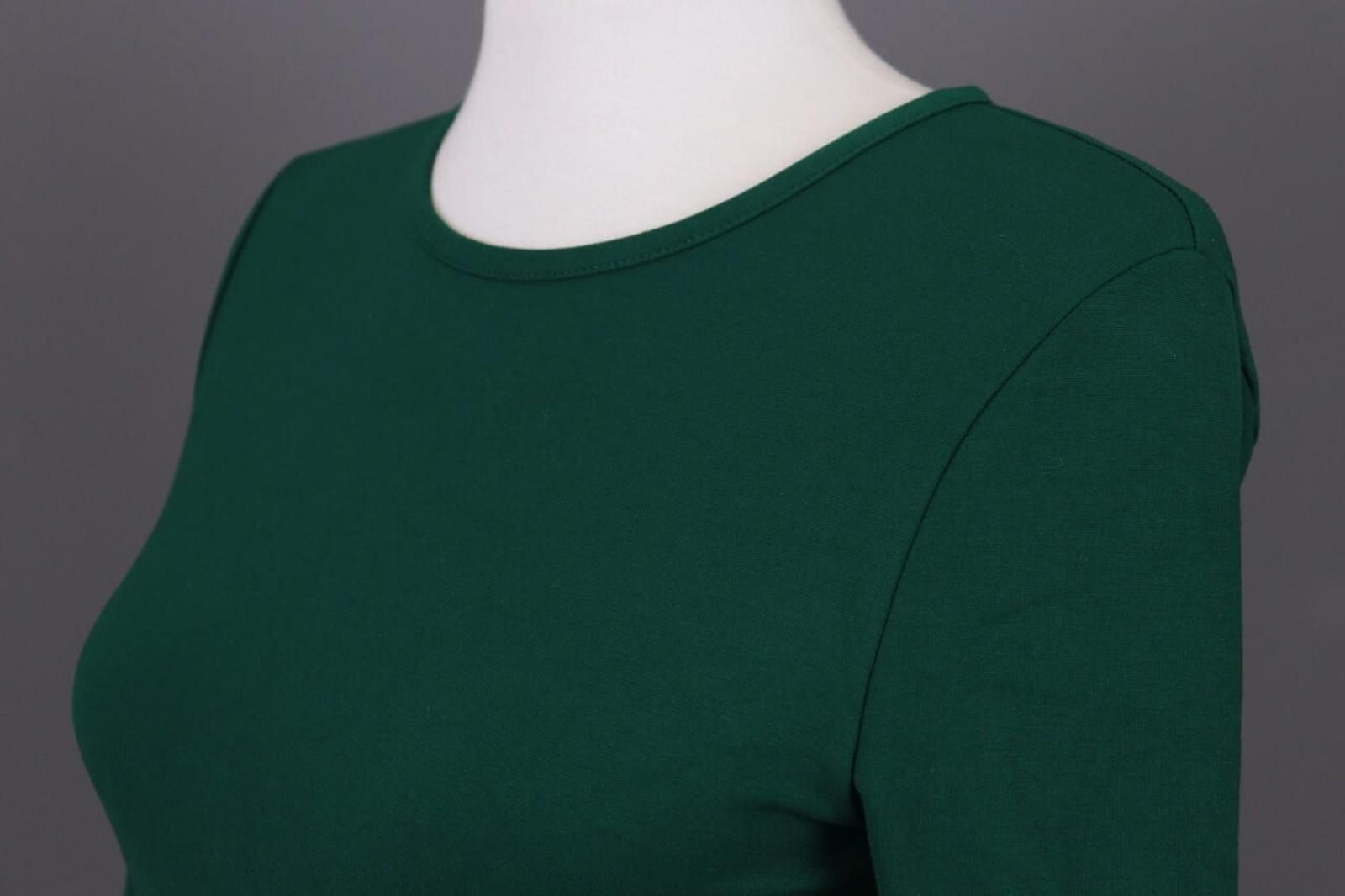 J.Crew J. Crew Green Long Sleeve Bodycon Evening Midi Dress Size XS Size XS / US 0-2 / IT 36-38 - 11 Thumbnail