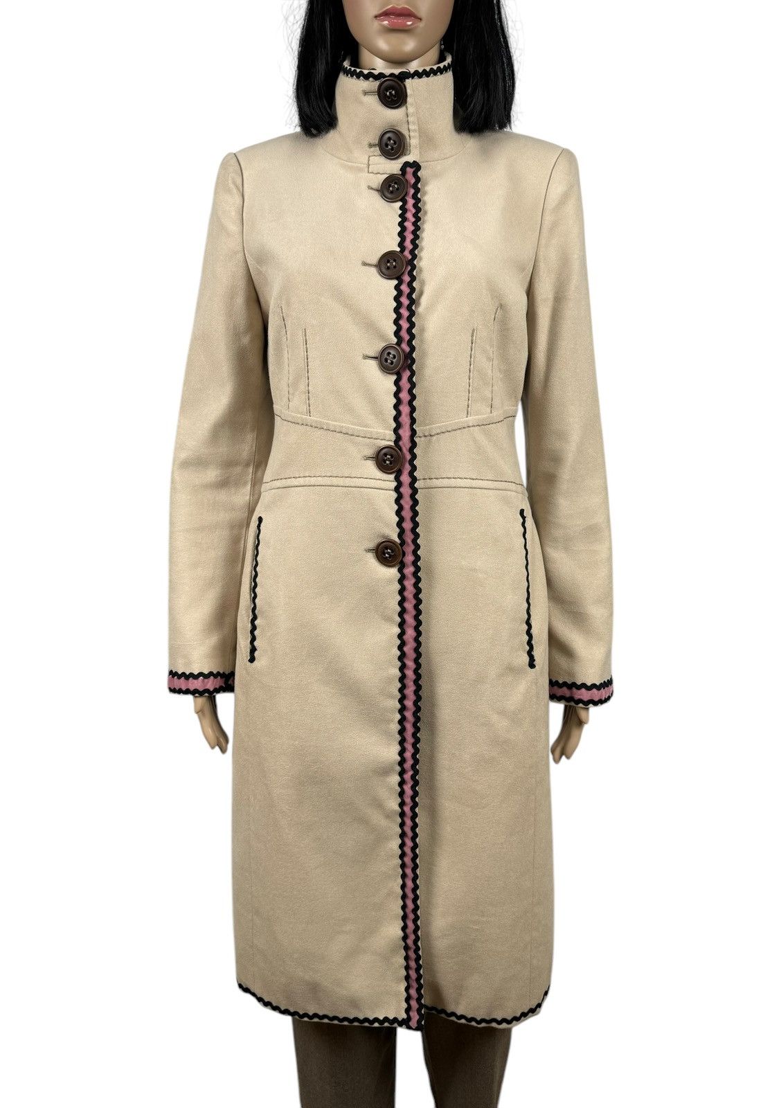 Designer × Max Mara PennyBlack Max Mara Line Long Coat Viscose-Cotton US6 Size S / US 4 / IT 40 - 3 Thumbnail
