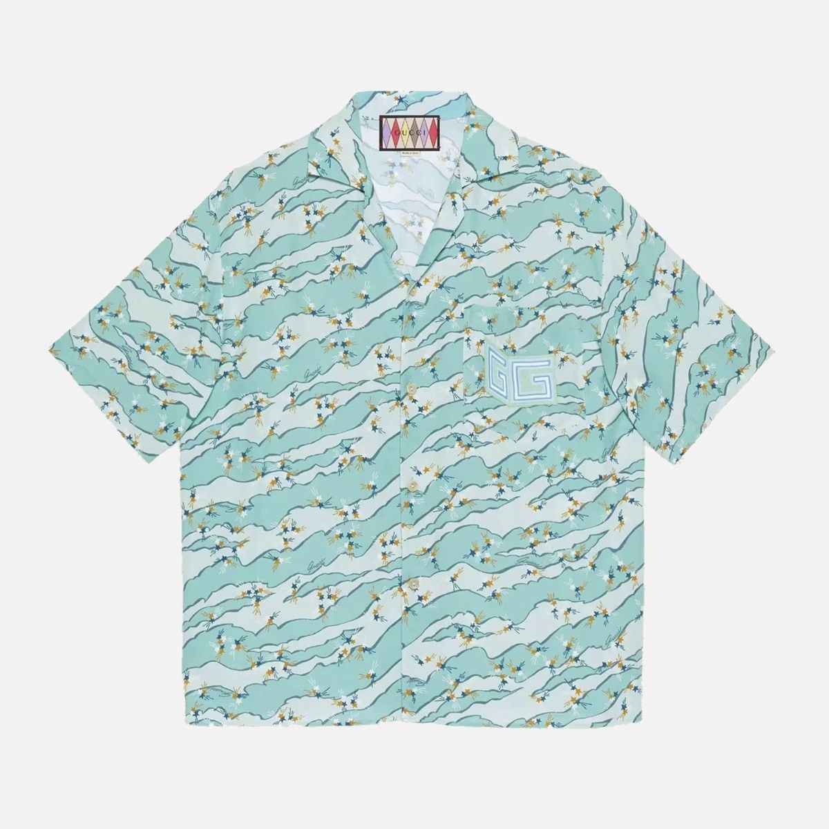 Gucci *** RARE GUCCI GG PINEAPPLE CANVAS BOWLING SHIRT | Grailed