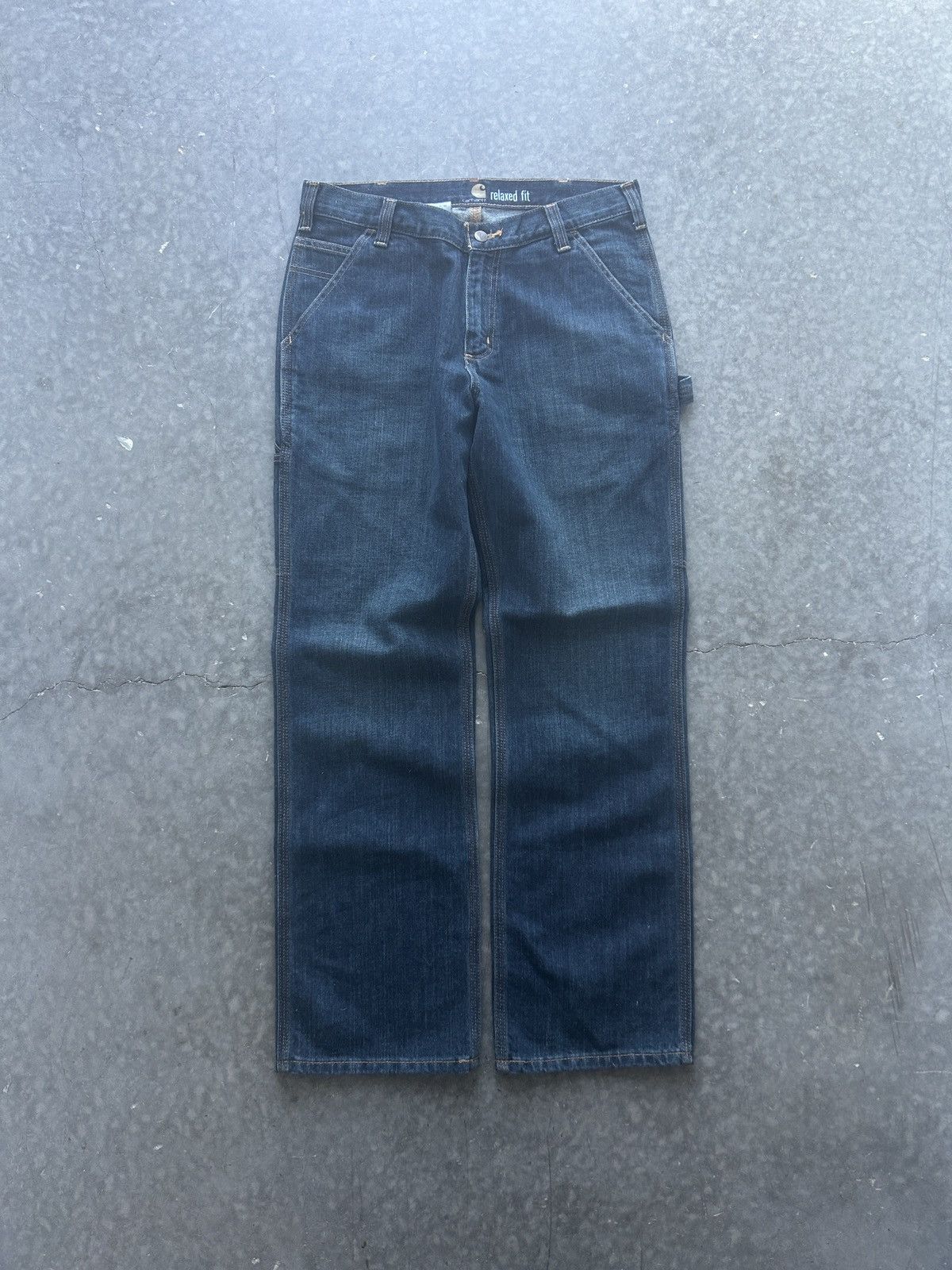 Carhartt × Vintage Vintage Y2K Carhartt Carpenter Denim Jeans Size US 33 - 3 Thumbnail