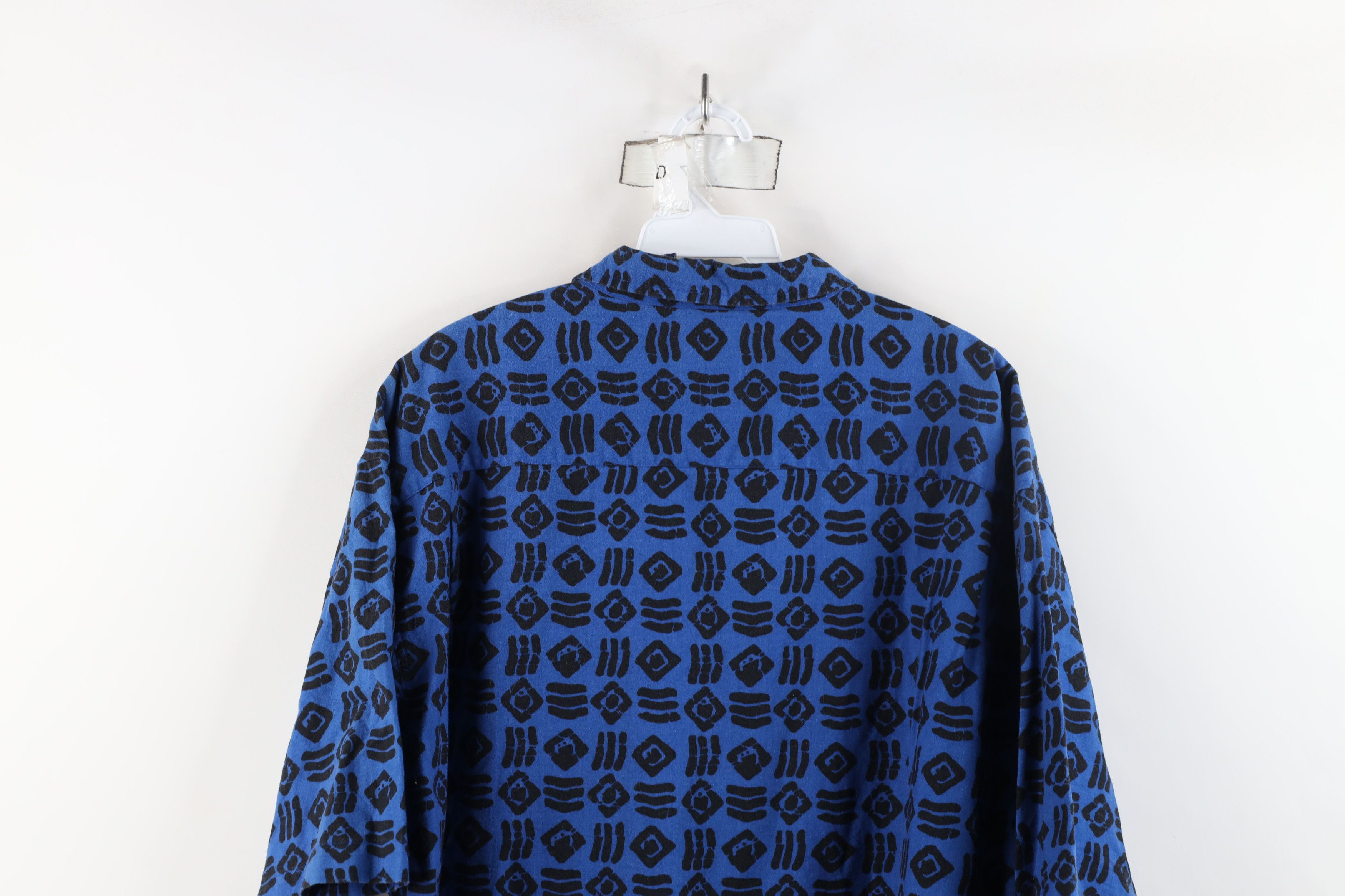Gap × Vintage Vintage 90s Gap Geometric Collar Short Sleeve Button Shirt Size US XL / EU 56 / 4 - 14 Thumbnail