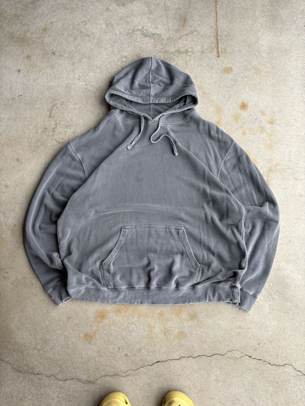 Other Crazy Vintage Wash Faded Grey Boxy Fit Hoodie Size US XL / EU 56 / 4 - 1 Thumbnail