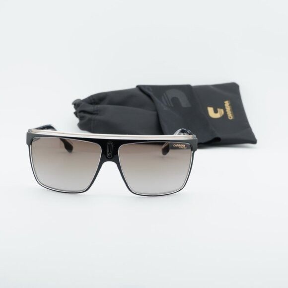Carrera CARRERA 22/N 02M2 HA Sunglasses Black/Gold Shield Frame Size ONE SIZE - 11 Thumbnail
