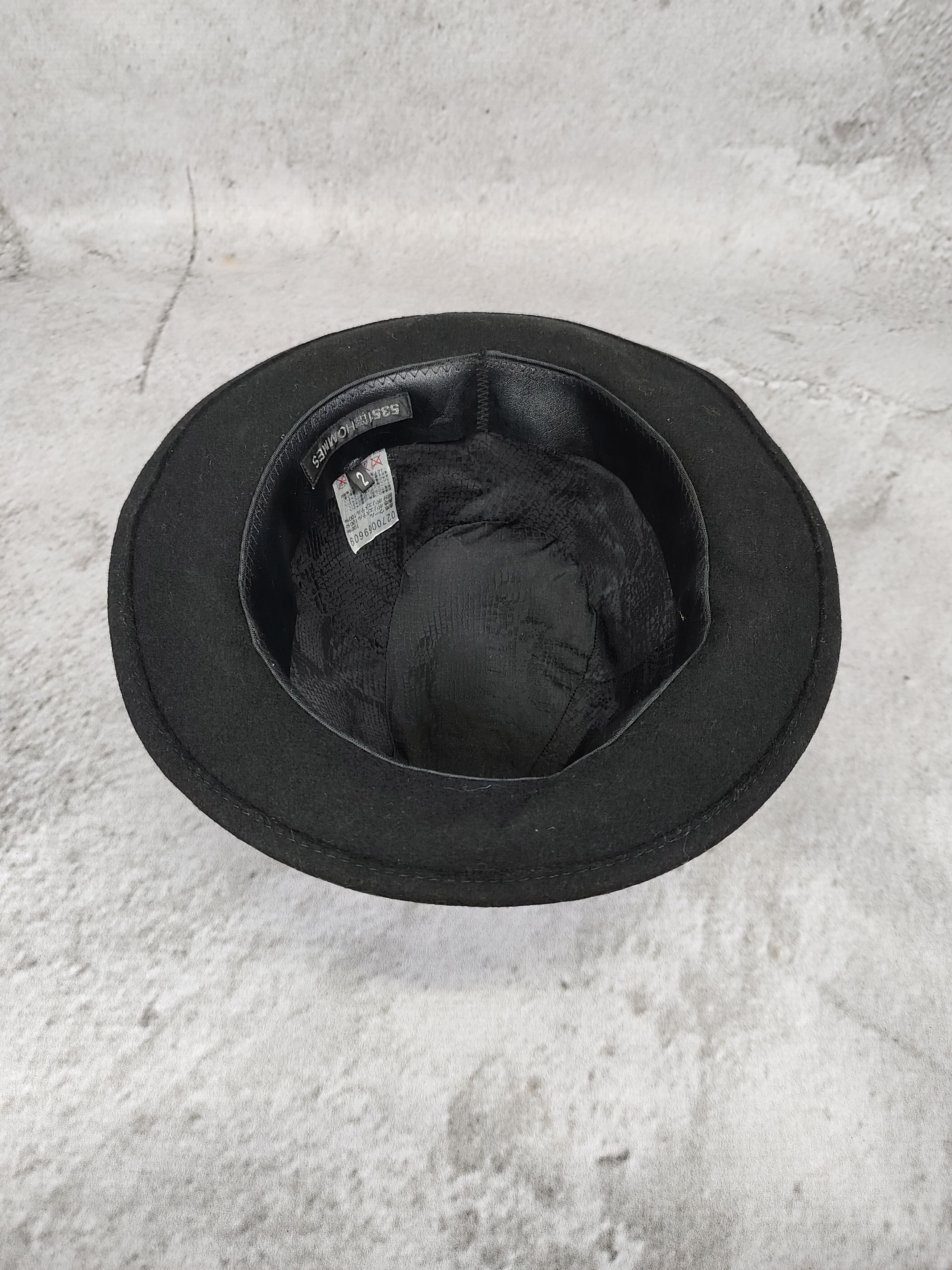 5351 POUR LES HOMMES 5351 POUR LES HOMMES Rock Minimalist Brim Fedora Hat Size ONE SIZE - 4 Thumbnail