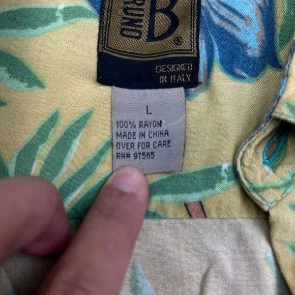 Other Bruno B Shirt Men Hawaiian Floral Button Up Collared L Size US L / EU 52-54 / 3 - 4 Thumbnail