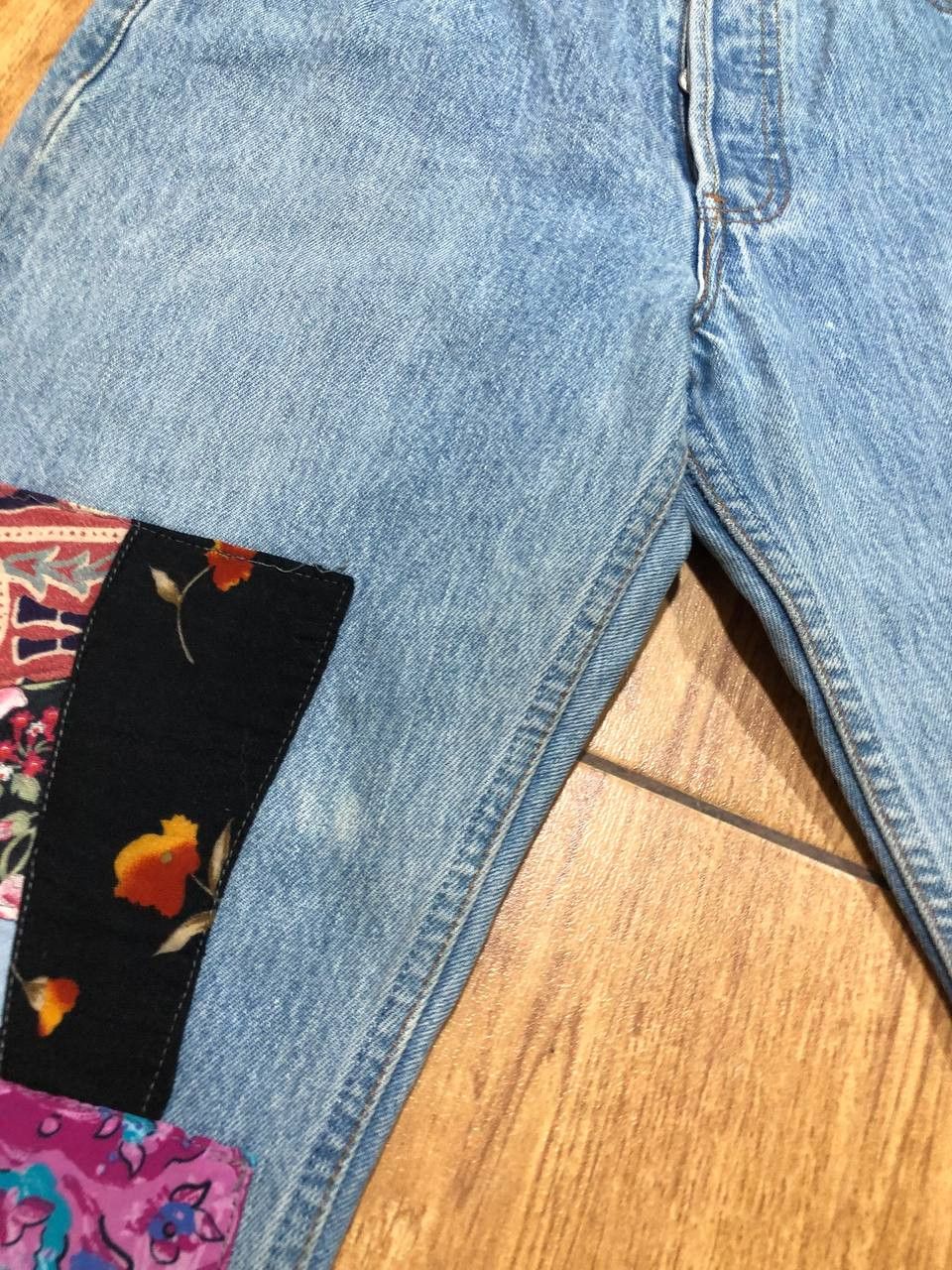 Levi's Vintage 60's Levis 501 Jeans Patchwork Flare Blue Jeans Size 30" / US 8 / IT 44 - 17 Thumbnail