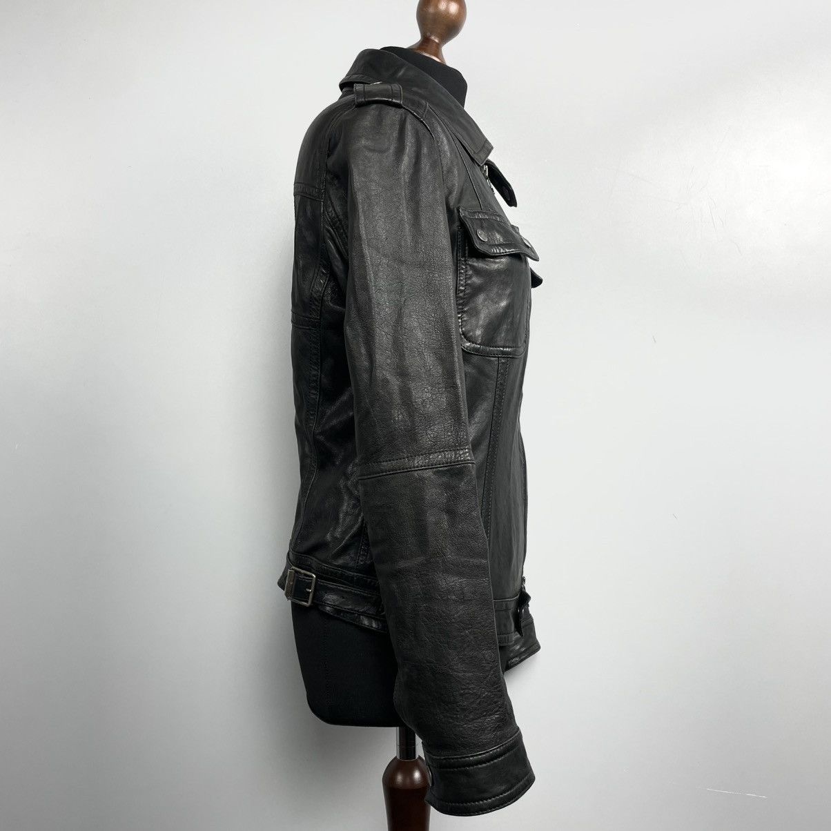 John Galliano John Galliano Women’s Leather Jacket Avantgarde y2k Size M / US 6-8 / IT 42-44 - 5 Thumbnail