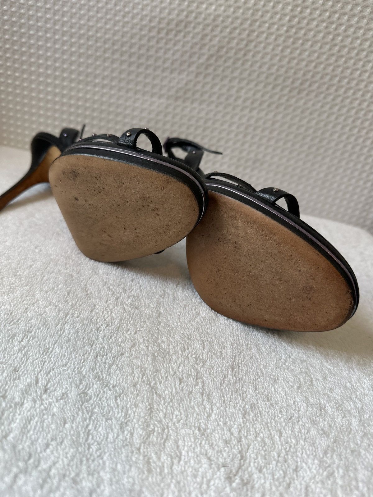 Jimmy Choo Jimmy Choo Studded Leather Sandals Size US 9.5 / IT 39.5 - 10 Thumbnail