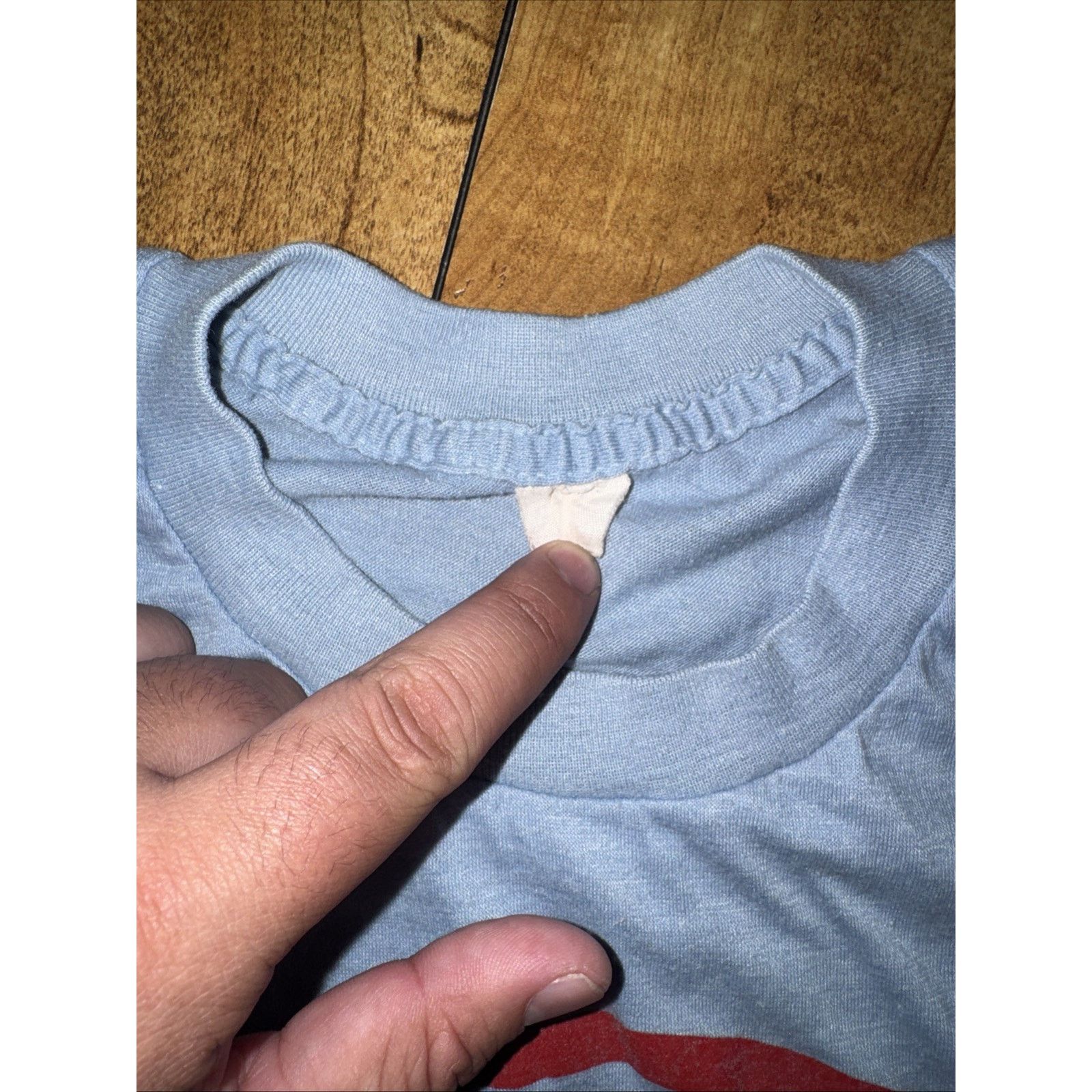 Band Tees × Vintage Vintage CBS Football Single Stitch T-Shirt Blue Small 16x25 Size US S / EU 44-46 / 1 - 3 Thumbnail