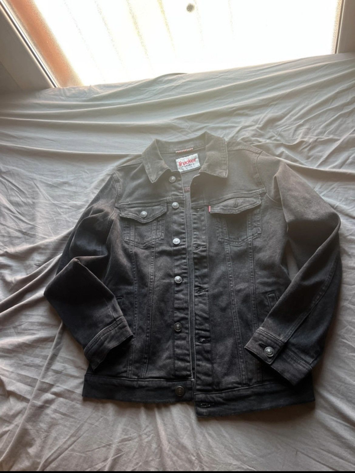 Vintage Alcott trucket jacket black in denim Size US M / EU 48-50 / 2 - 1 Thumbnail