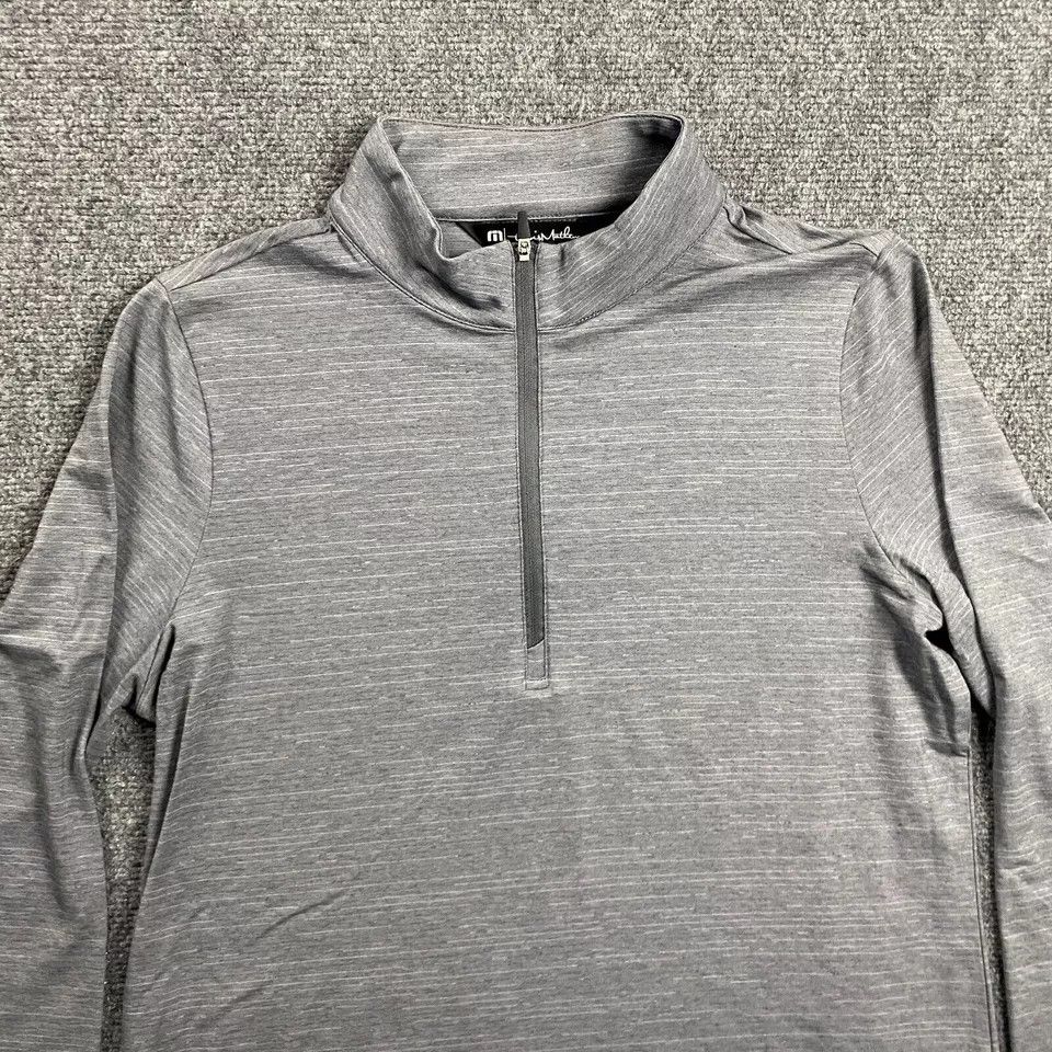 TravisMathew Travis Mathew 1/4 Zip Pullover Large Golf Mock Neck Mens Size US L / EU 52-54 / 3 - 2 Thumbnail
