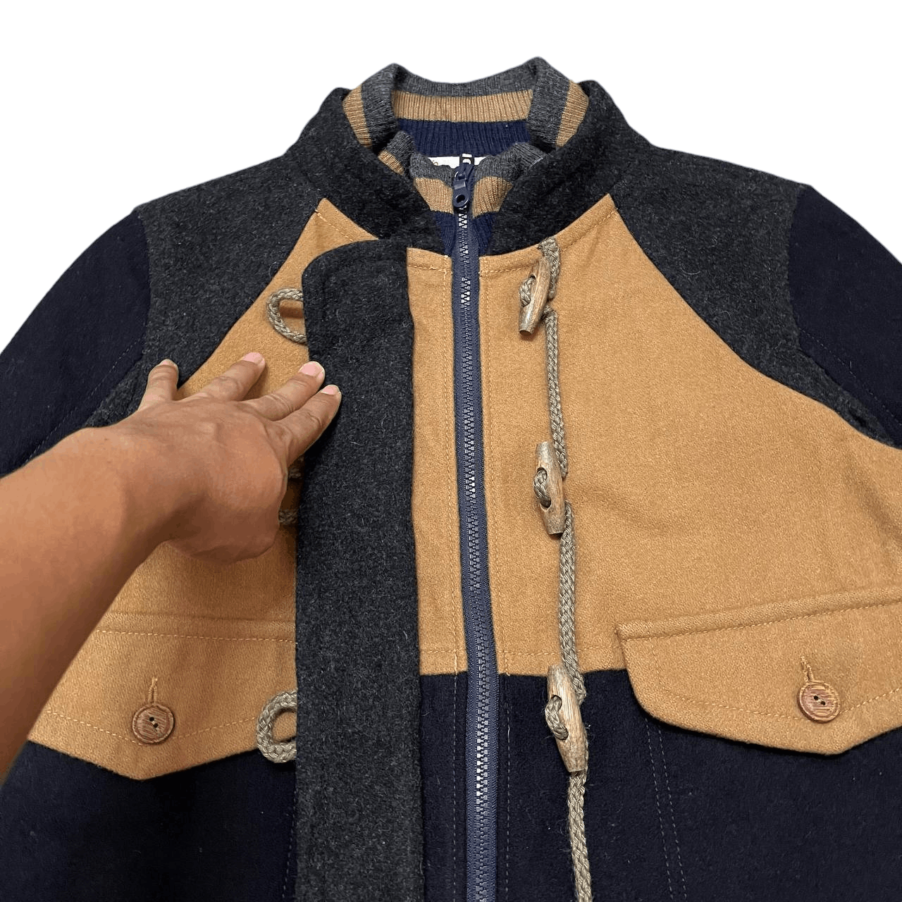 Frapbois Sample Frapbois Wool Coat Monogram Issey Miyake Inspired Size US M / EU 48-50 / 2 - 5 Thumbnail