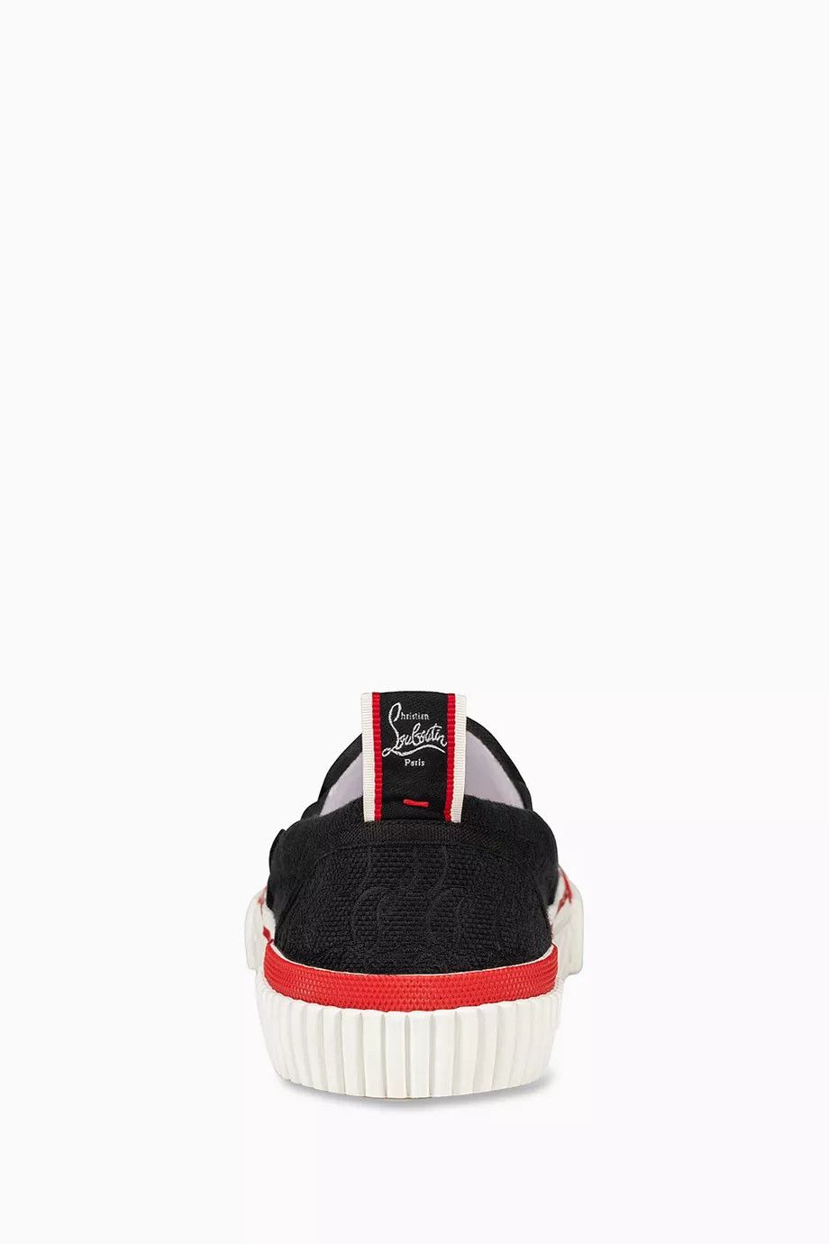 Christian Louboutin oc11z0125 Pedro Boat Sneakers In Jacquard in Black Size US 8 / EU 41 - 3 Thumbnail
