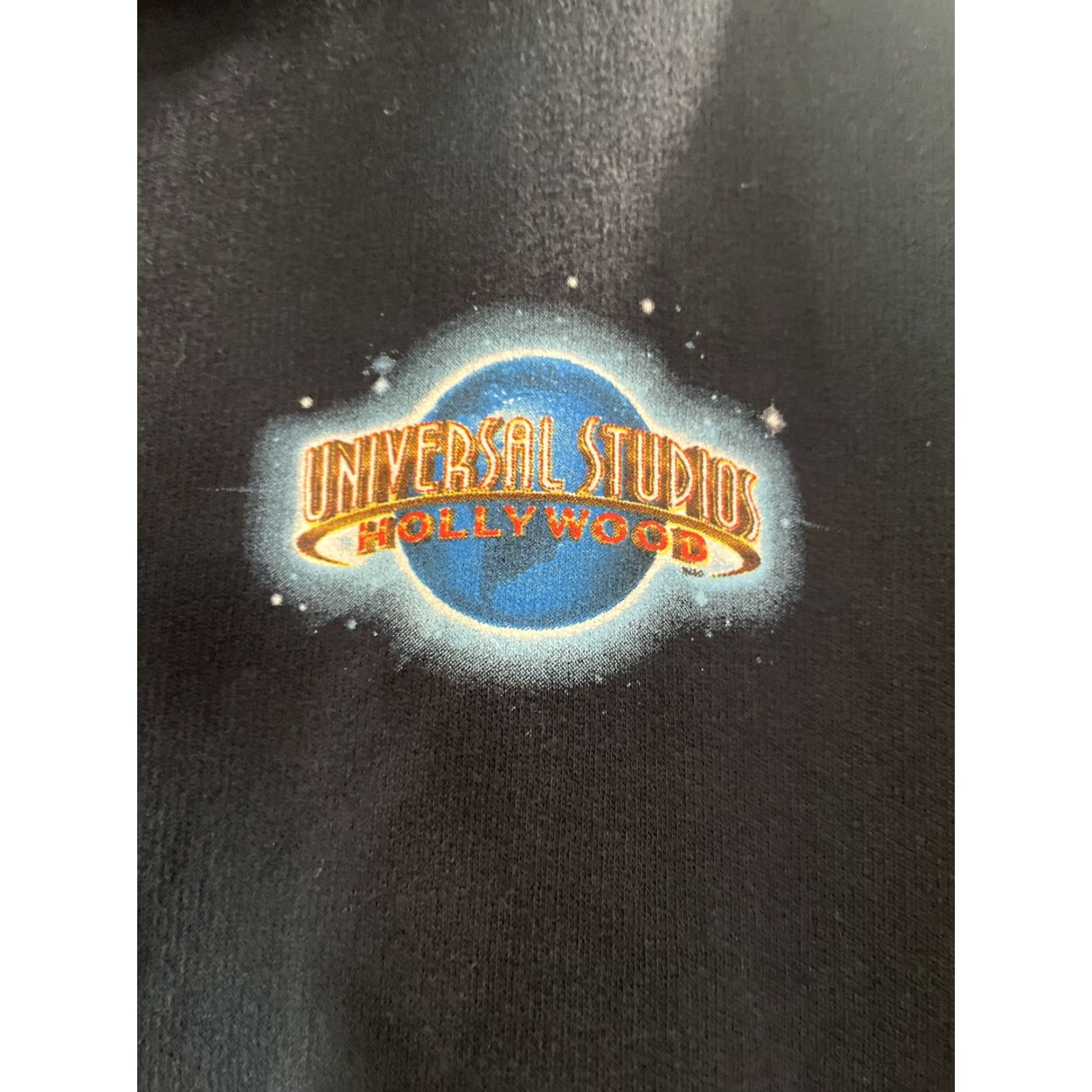 Vintage Universal Studios Hoodie Adult XL Blue Full Zip Graphic Print Themed Jurassic Park Harry Potter Simpsons 2016 Mens Size US XL / EU 56 / 4 - 7 Thumbnail