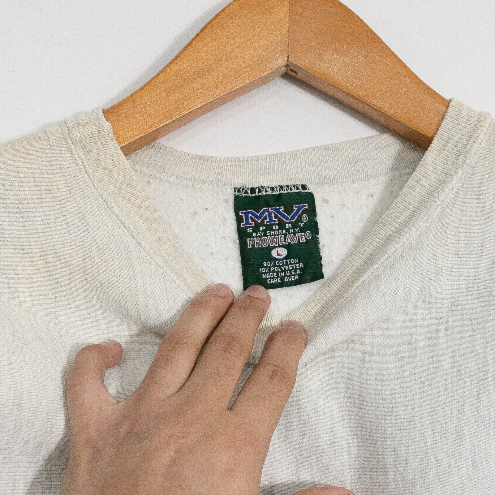 Vintage Vintage 90s New Jersey Med Sweatshirt Large - Reverse Weave Size US L / EU 52-54 / 3 - 6 Thumbnail
