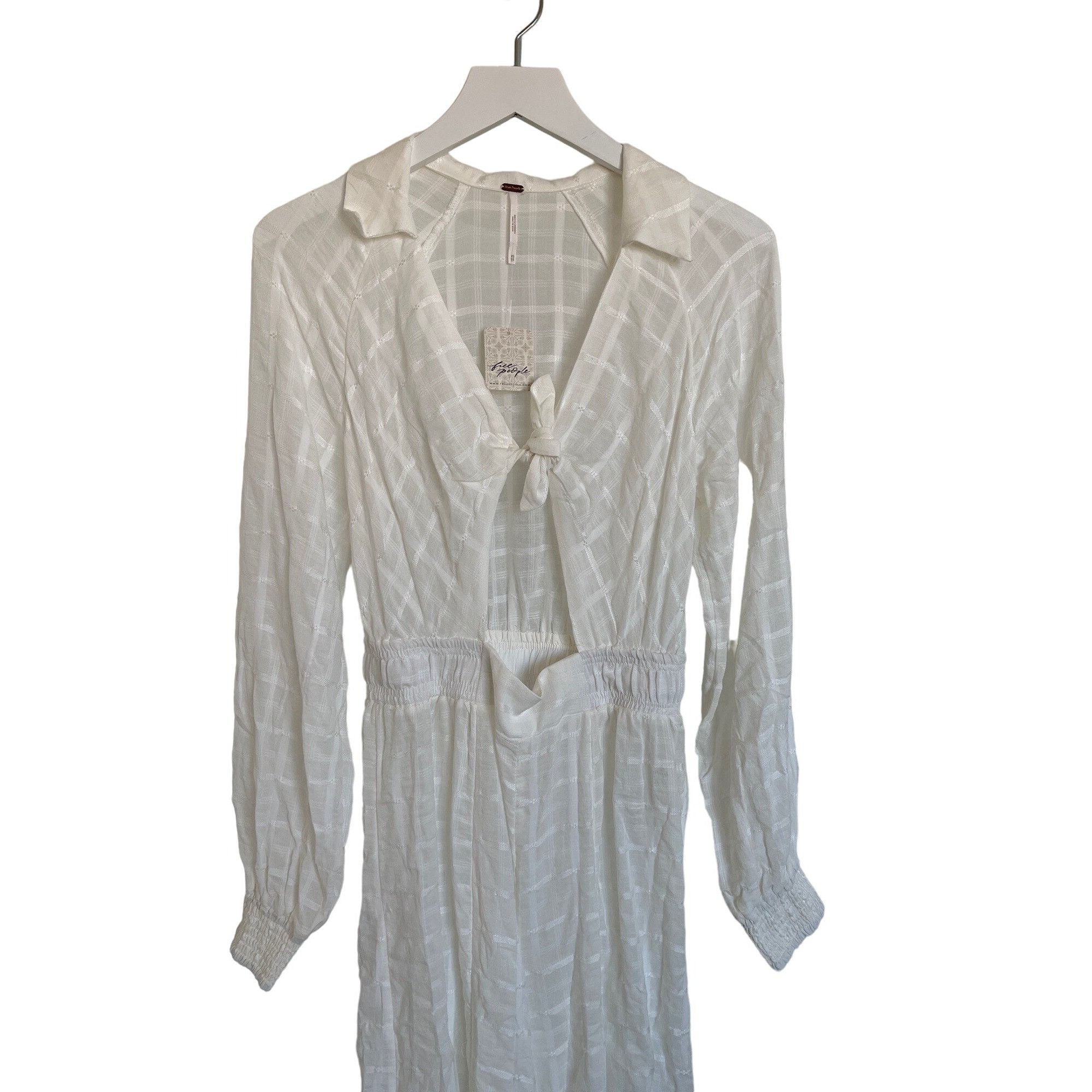 Free People Free People Ivory Martha Jumpsuit Size 26" / US 2 / IT 38 - 6 Thumbnail