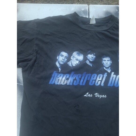 Band Tees Vintage Backtreet Boys Las Vegas t-Shirt 1998 Tour merch Size US L / EU 52-54 / 3 - 5 Thumbnail