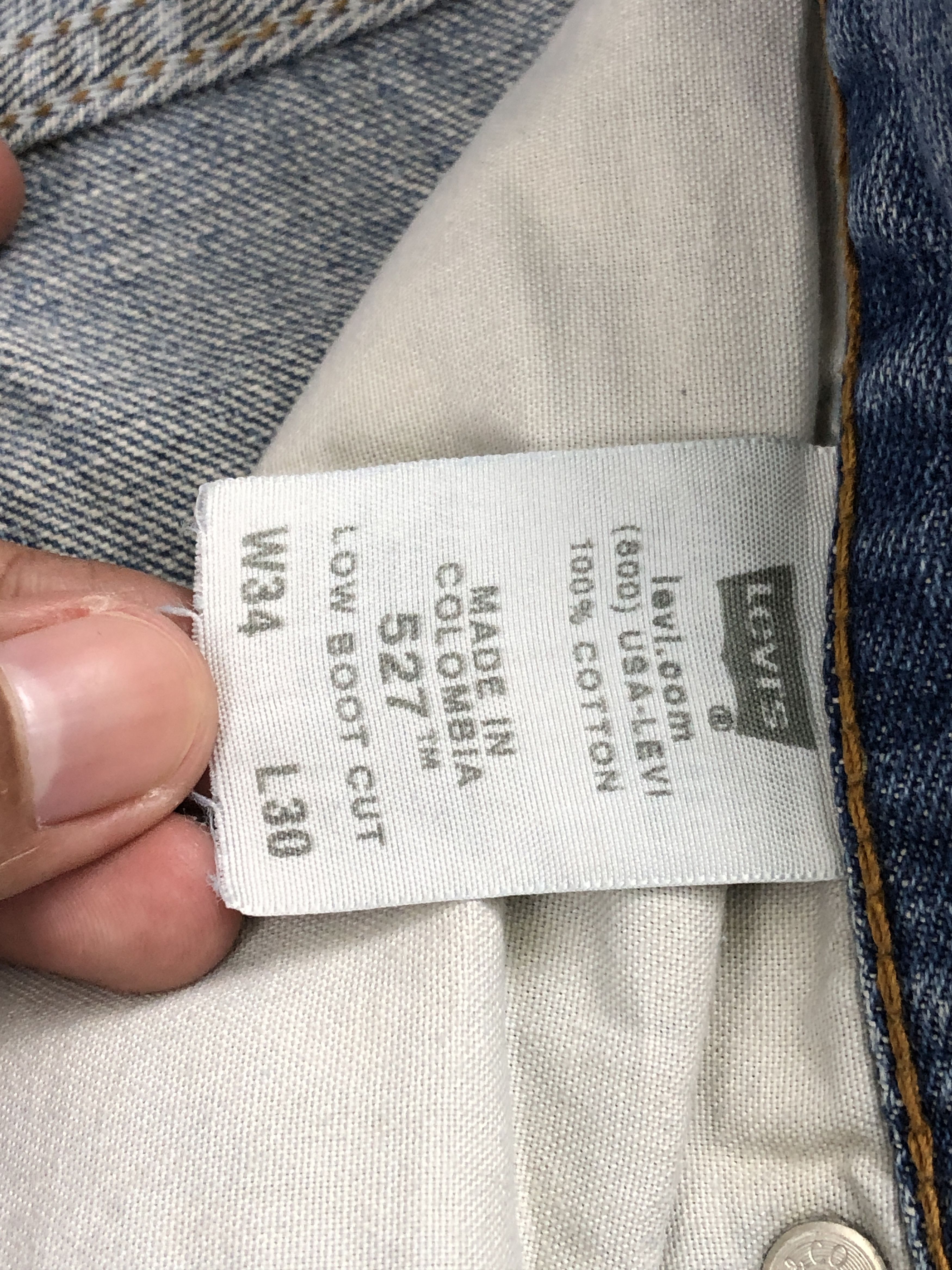 Levi's Vintage Levis 527 Flared Low Bootcut Jeans DP2455 Size US 35 - 7 Thumbnail