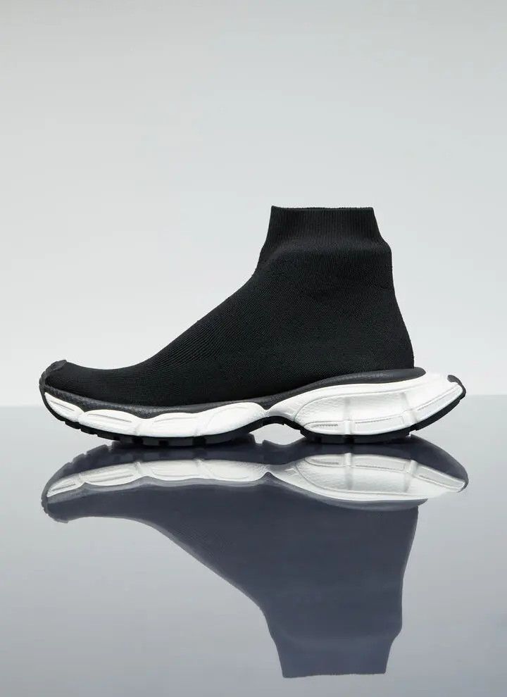 Balenciaga o1mt1gz1224 3XL Sock Recycled Knit Sneakers in Black Size US 5 / IT 35 - 4 Thumbnail