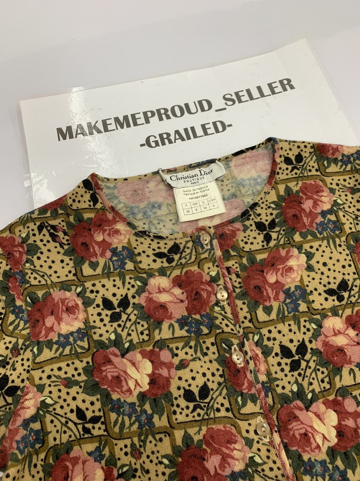 Dior × Vintage 💥Dior Floral Button up shirts Size S / US 4 / IT 40 - 5 Thumbnail