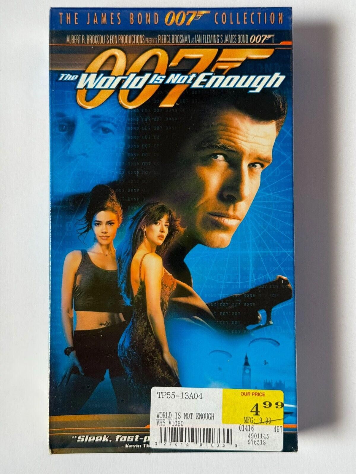 Designer 007 Bond Collection The World Is Not Enough VHS 1999 Sealed Size ONE SIZE - 1 Thumbnail