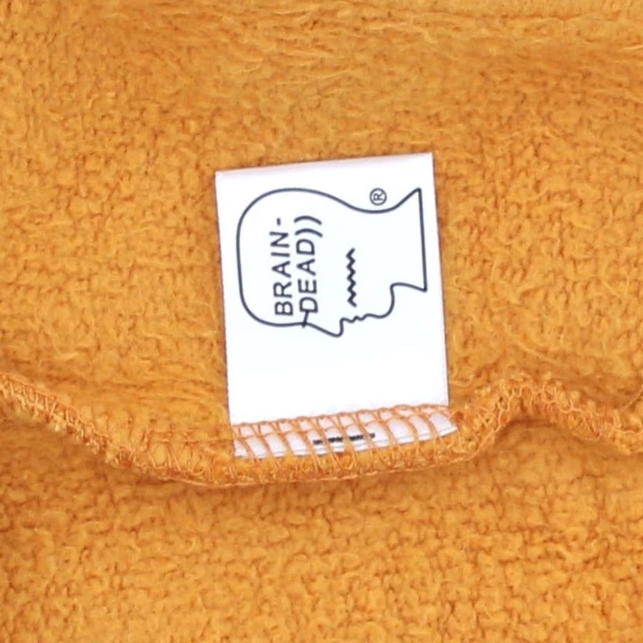 Brain Dead Brain Dead Toad Licker Hoodie Mens Orange S Hooded Graphic Print Pockets Cotton Fleece Front Kangaroo Pocket Size US S / EU 44-46 / 1 - 5 Thumbnail