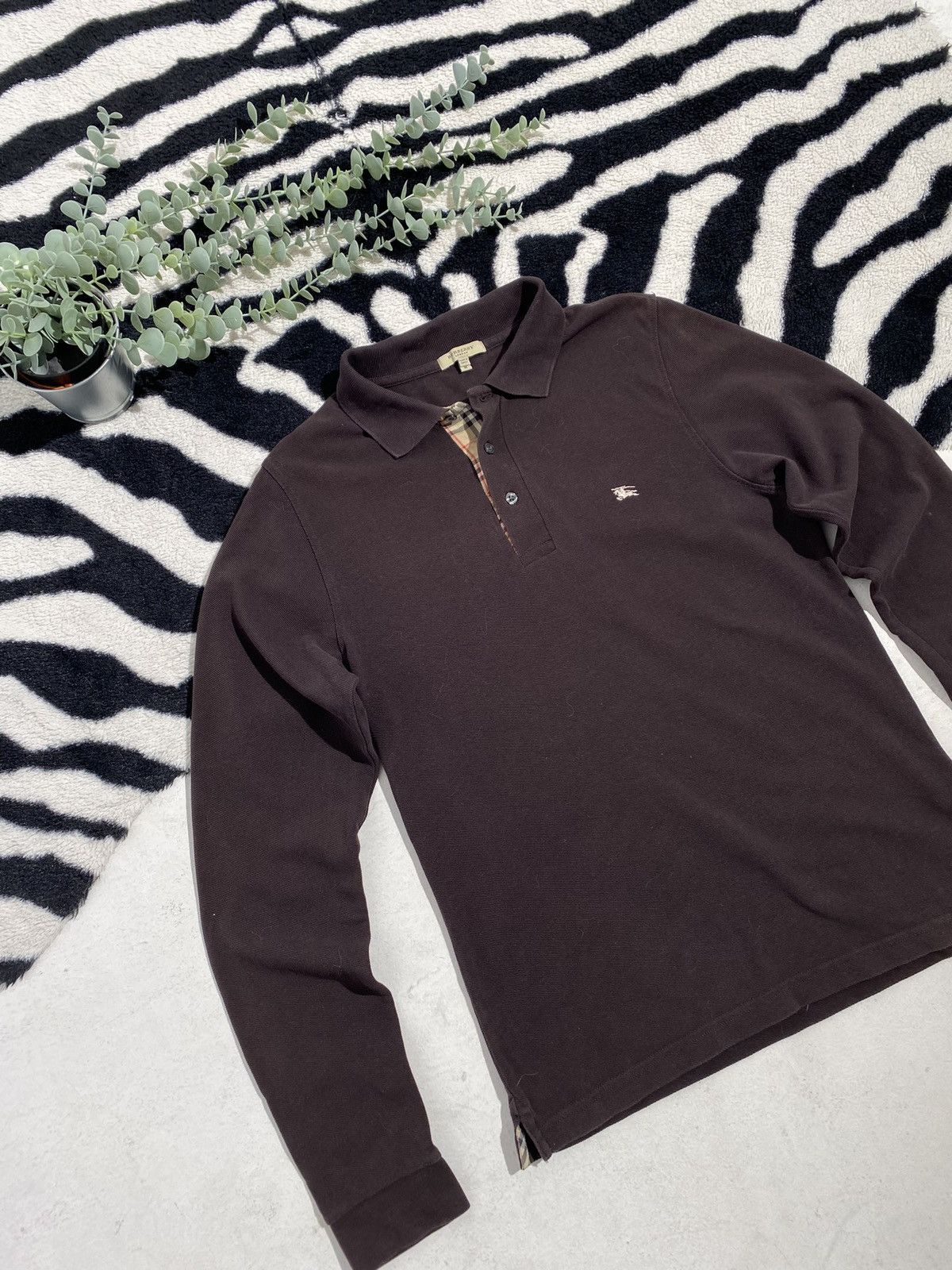 Burberry × Vintage Vintage Burberry long sleeve brown Size US M / EU 48-50 / 2 - 2 Thumbnail