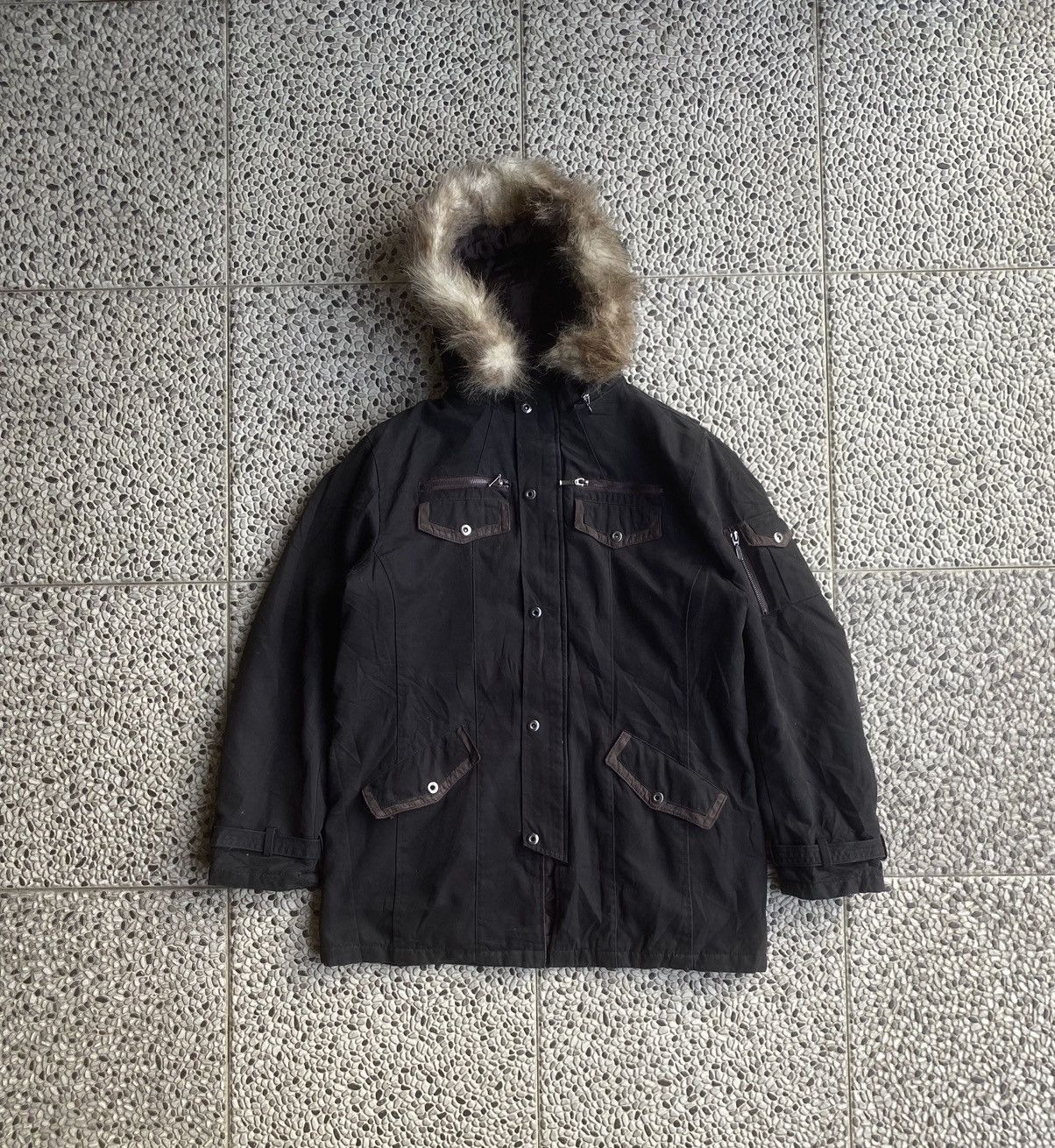If Six Was Nine × Japanese Brand × Le Grande Bleu (L.G.B.) Splendid Satisfaction Fur Hoodie Zip Jacket Size US L / EU 52-54 / 3 - 1 Thumbnail