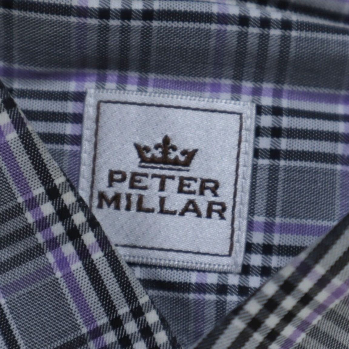 Peter Millar Peter Millar Shirt Gingham Gray Long Sleeve Button Down Men's M Size US M / EU 48-50 / 2 - 6 Thumbnail