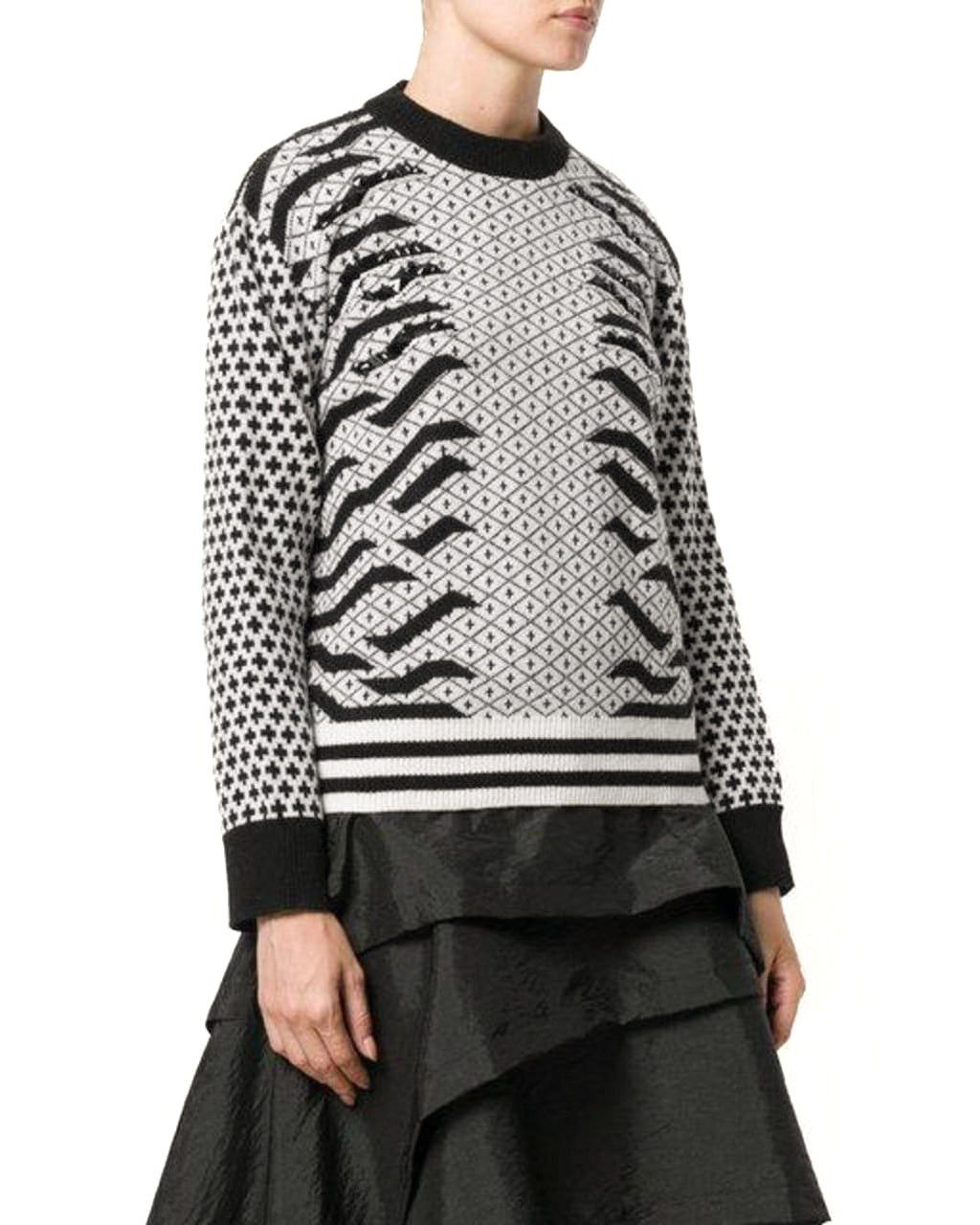Kenzo KENZO / Embellished Pattern Wool Crewneck Sweater Size L / US 10 / IT 46 - 1 Thumbnail