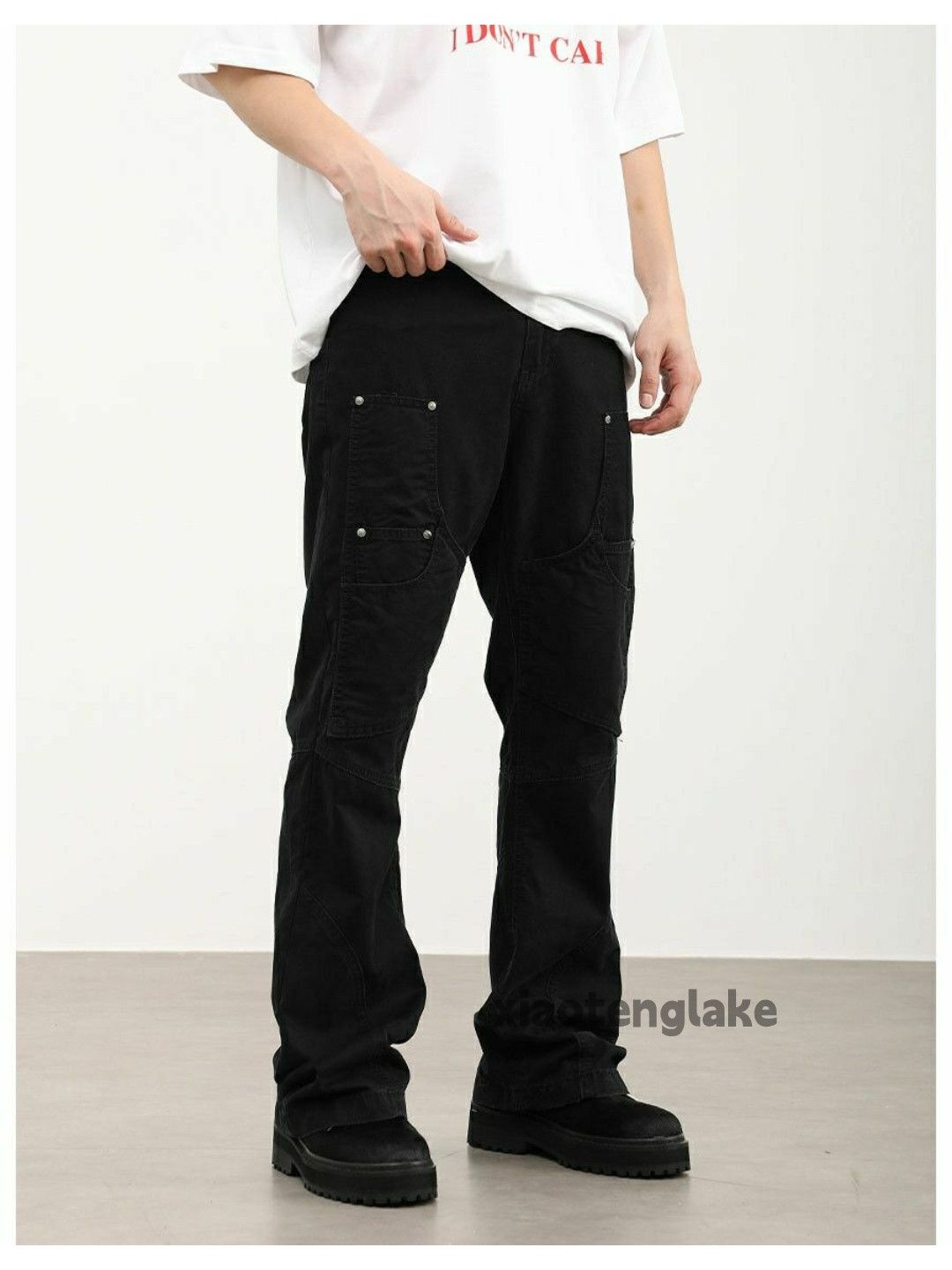 Designer × Japanese Brand × Vintage utility military outdoor patchwork punk flared pants Size US 32 / EU 48 - 1 Thumbnail