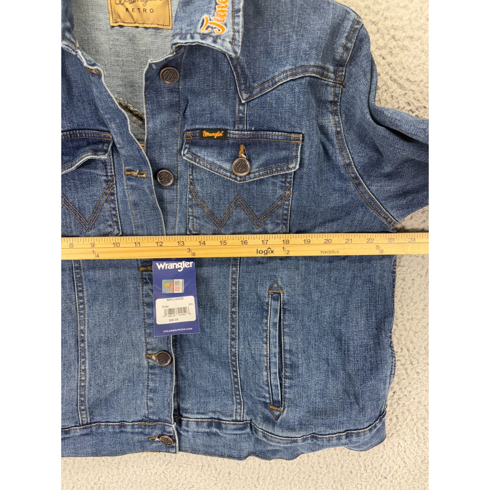 Wrangler Wrangler Tennessee Volunteers Football Jean Jacket Women XXL Size XXL / US 16-18 / IT 52-54 - 5 Thumbnail