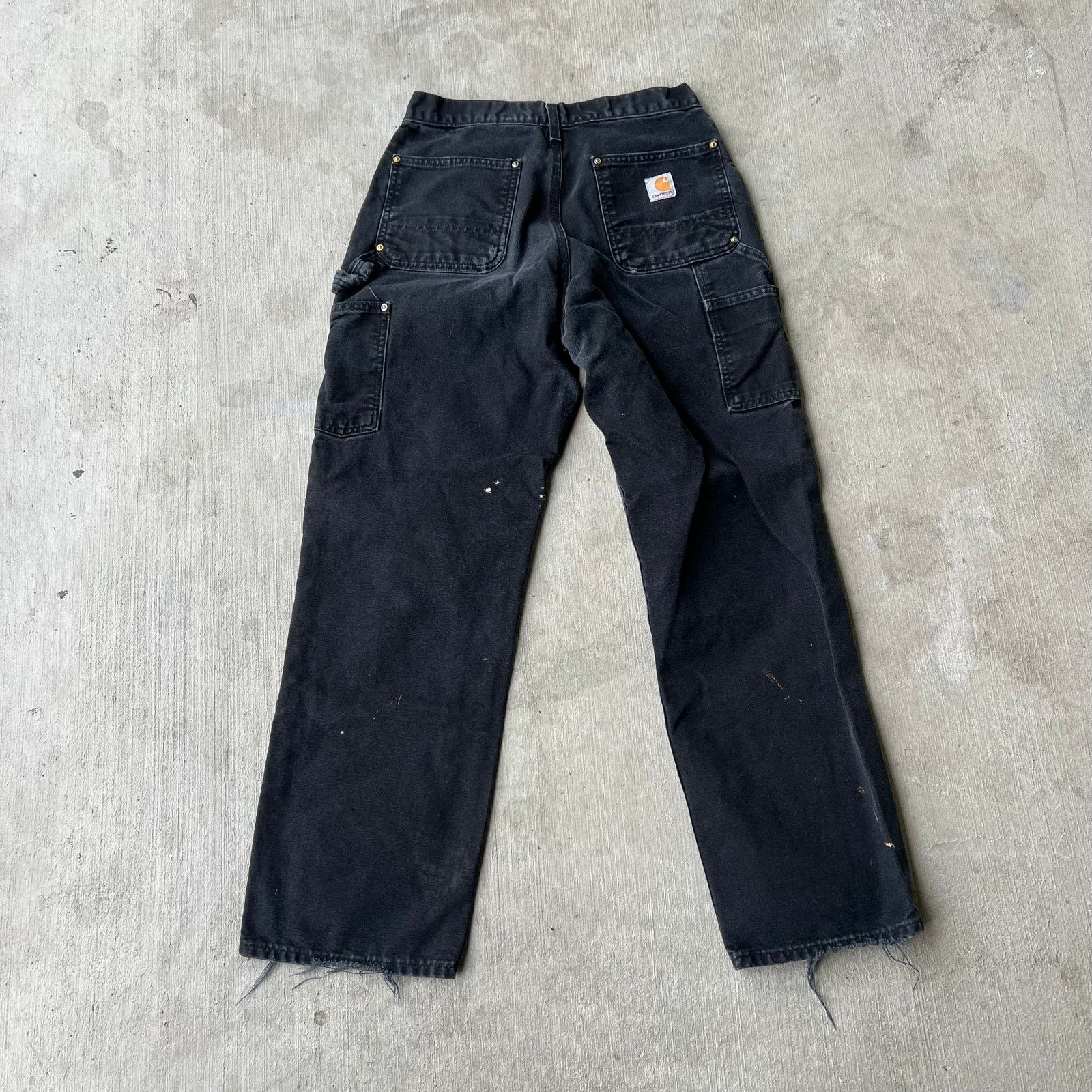 Carhartt × Vintage Carhartt faded black double knee work wear carpenter pants Size US 28 / EU 44 - 5 Thumbnail