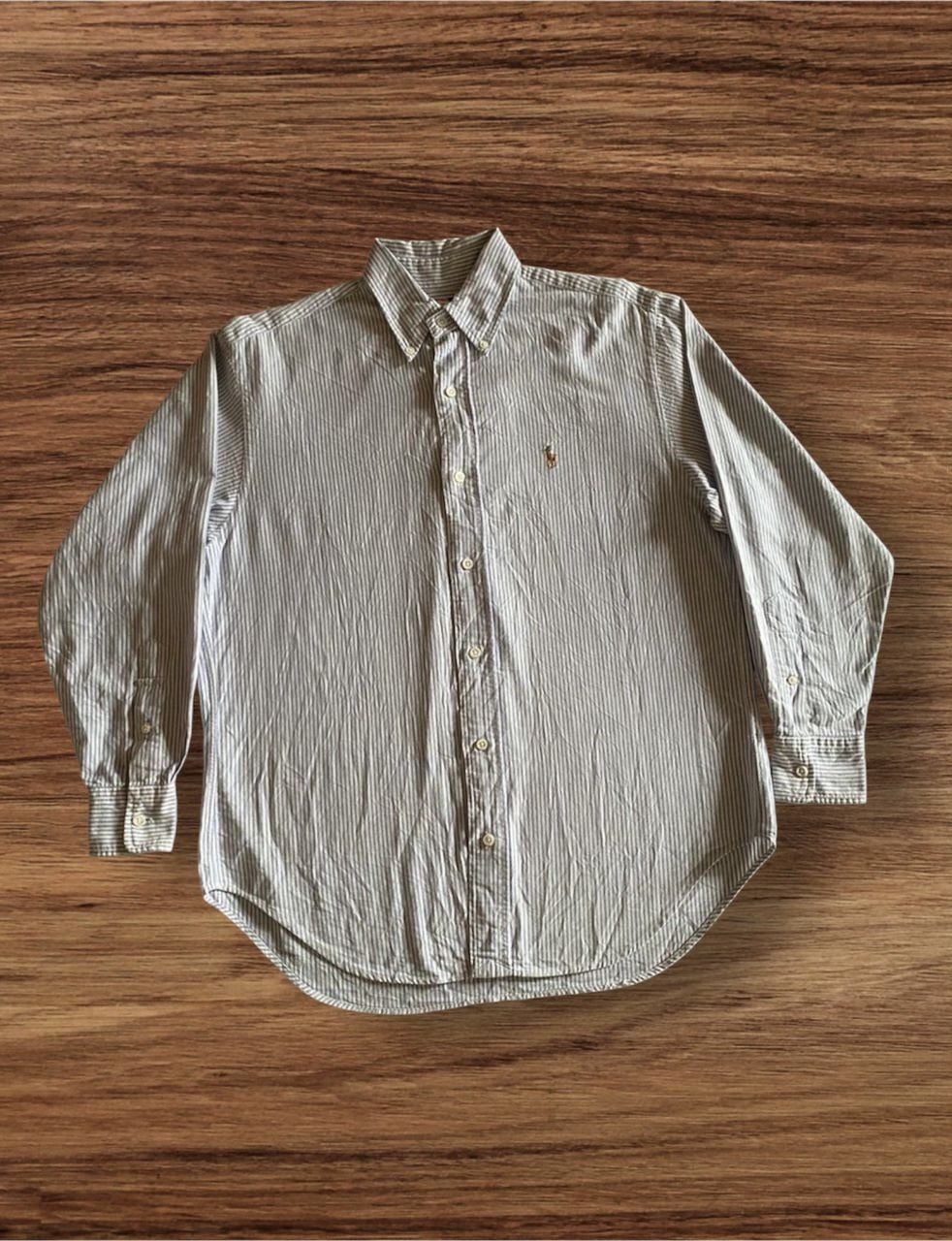 Vintage Ralph Lauren Striped Button up Long Sleeve Flannel
