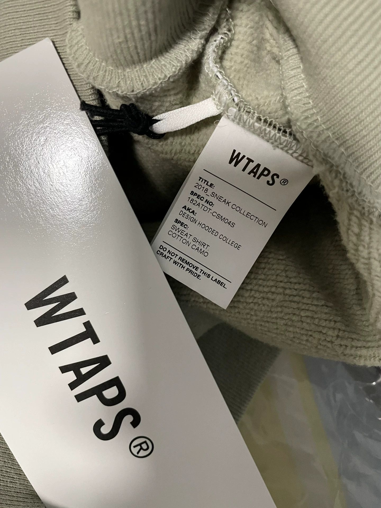 Wtaps WTAPS 18AW HOODED COLLEGE Rare Camo Hoodie M New Size US M / EU 48-50 / 2 - 6 Thumbnail