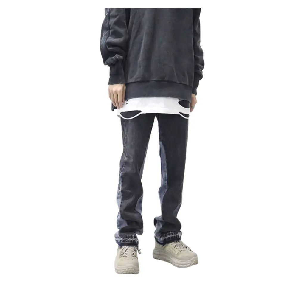 Japanese Brand × Jean Gray Stacked Denim Jeans Size US 34 / EU 50 - 2 Thumbnail