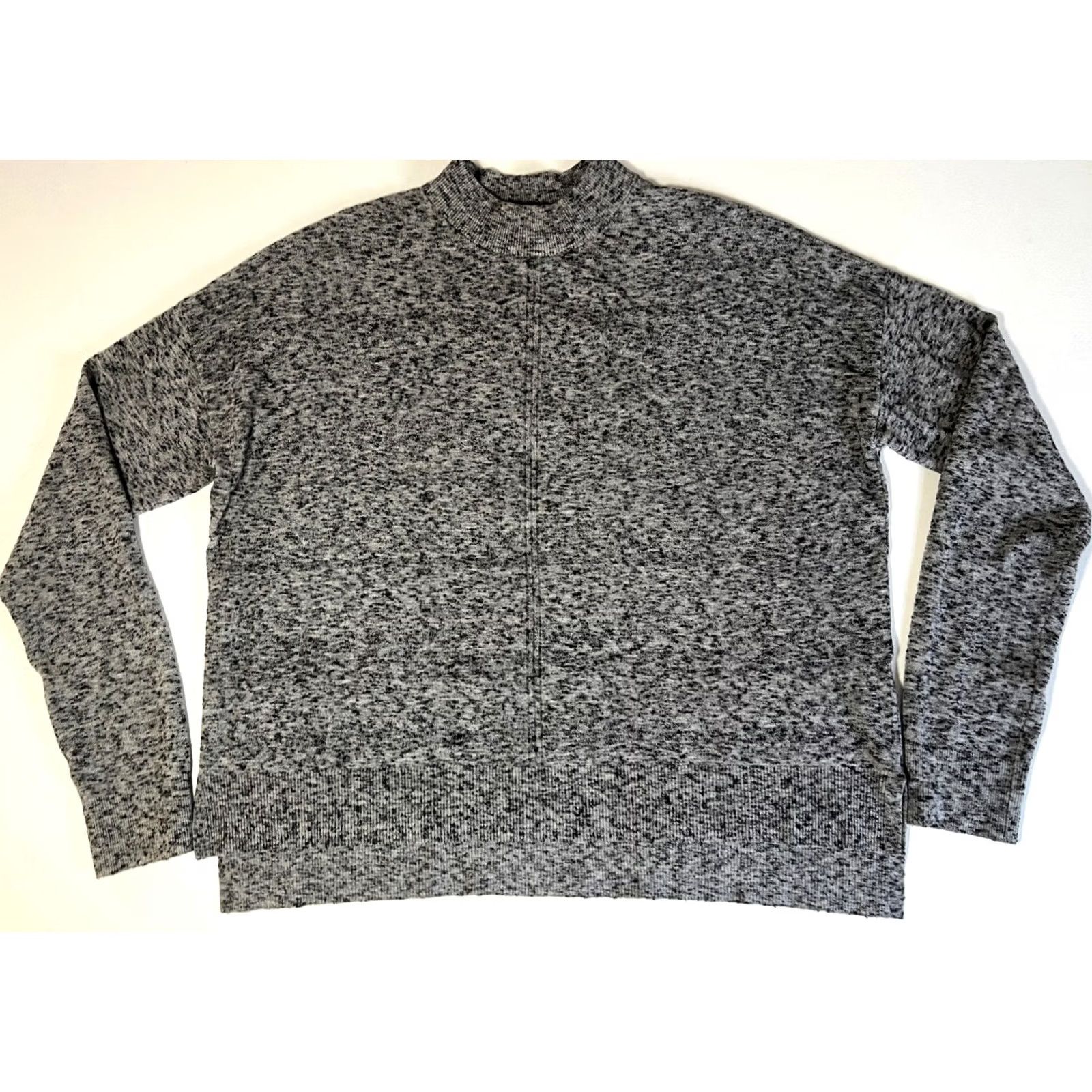 Vintage Wilfred Women’s Knit Sweater Heather Gray XS/ML? (Original lacks size clarity) Size M / US 6-8 / IT 42-44 - 4 Thumbnail