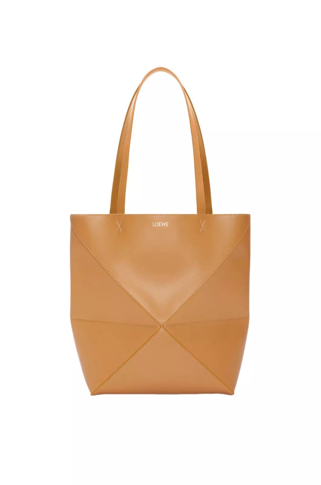 Loewe LOEWE Puzzle Fold Medium Warm Desert Leather Tote Bag Size ONE SIZE - 1 Thumbnail