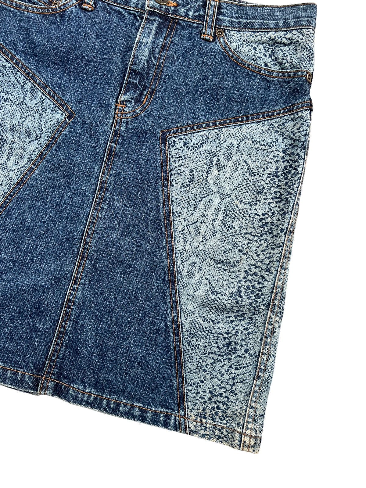 Hysteric Glamour Vintage Hysteric Glamour Snake Scales Denim Skirt Size 30" / US 8 / IT 44 - 5 Thumbnail