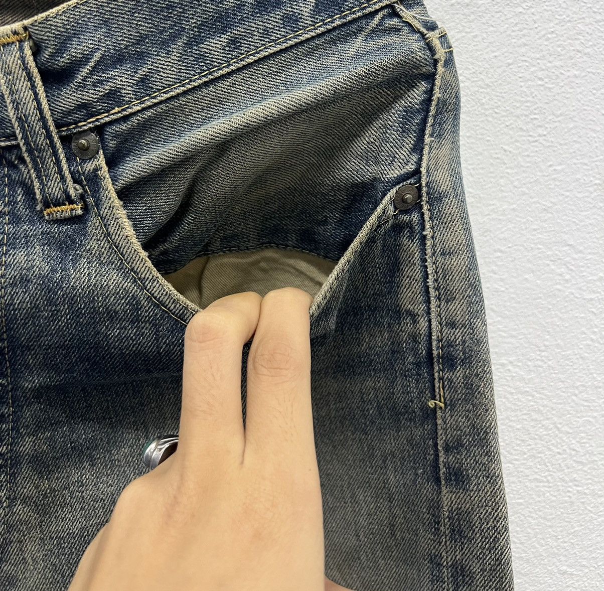 Japanese Brand × Vintage VINTAGE BASIC DENIME CLOTHING DENIM PANTS Size US 30 / EU 46 - 8 Thumbnail
