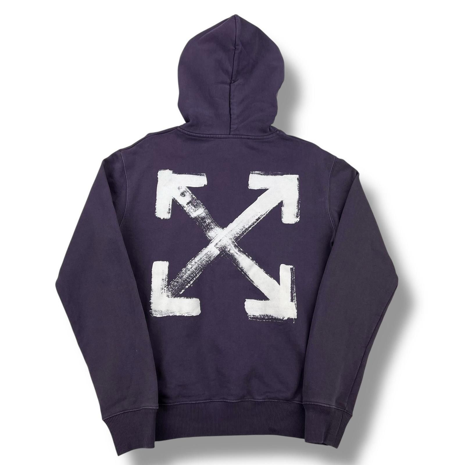 Off-White Off-White Brushed Arrows Hoodie Purple Size US S / EU 44-46 / 1 - 2 Thumbnail