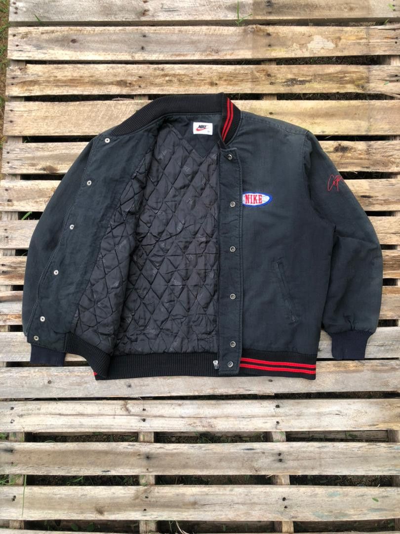 MLB × Nike Vintage 90s MLB Nike Baseball Varsity Jacket Size US L / EU 52-54 / 3 - 1 Thumbnail