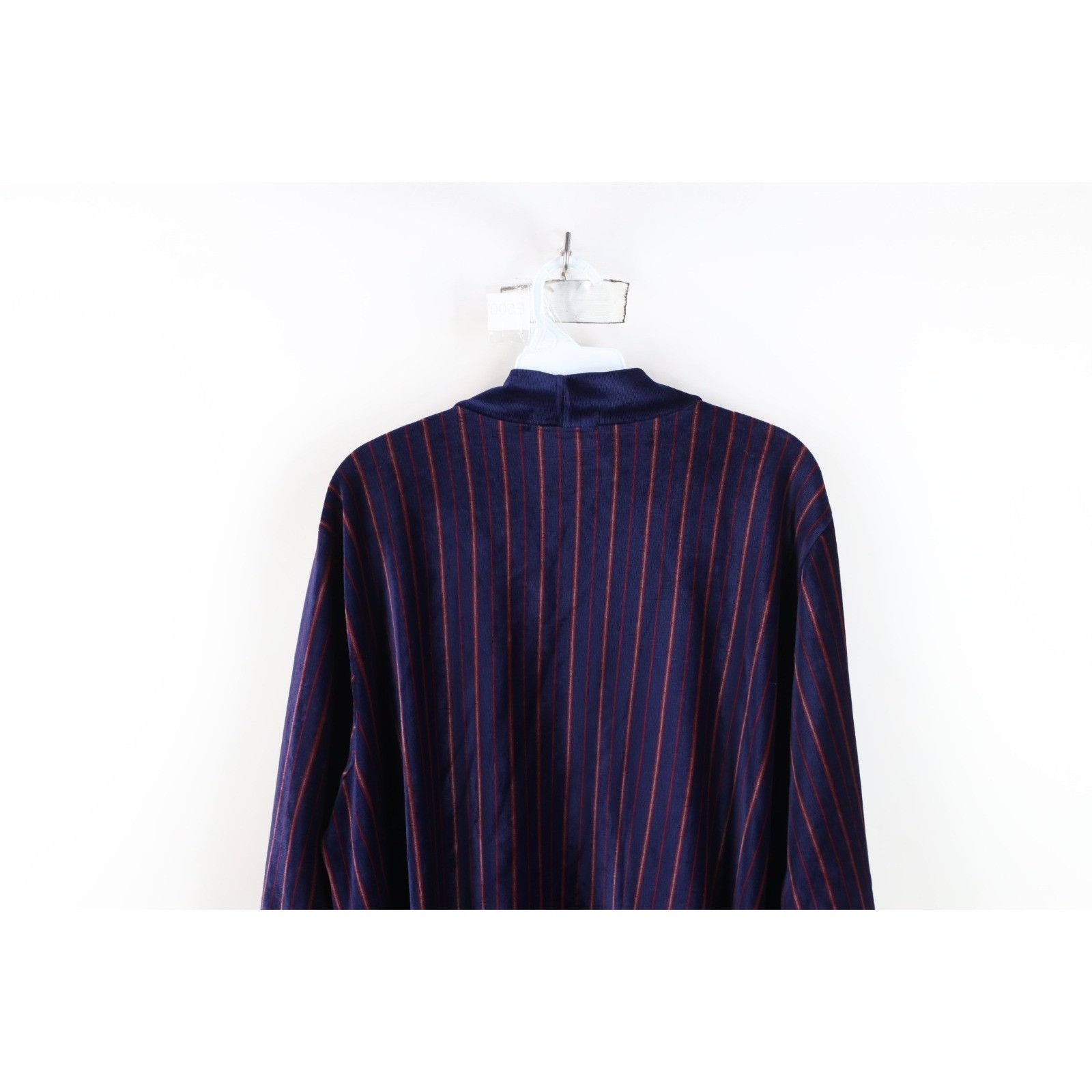 Vintage Vintage 70s Streetwear Striped Velvet Velour Bath Robe Size US XL / EU 56 / 4 - 15 Thumbnail