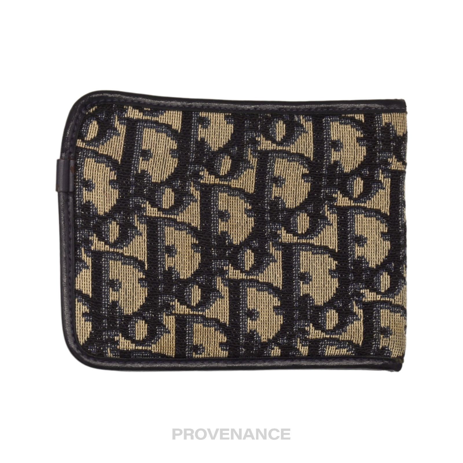 Dior 🔴 Dior Oblique Trotter Bifold Wallet - Navy Jacquard Size ONE SIZE - 2 Thumbnail